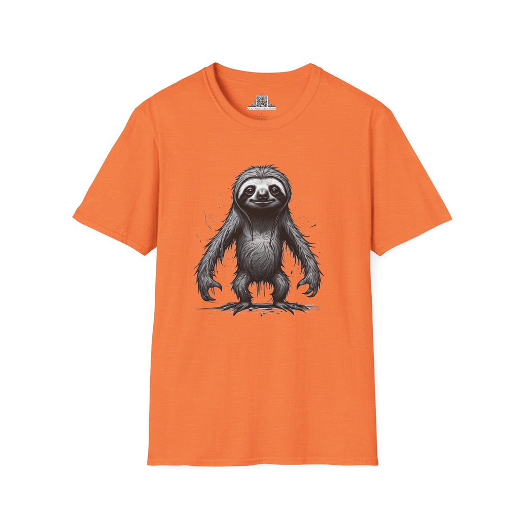Printify T-Shirt S / Heather Orange T-Shirt - I'm Fine Sloth - Everything's Fine