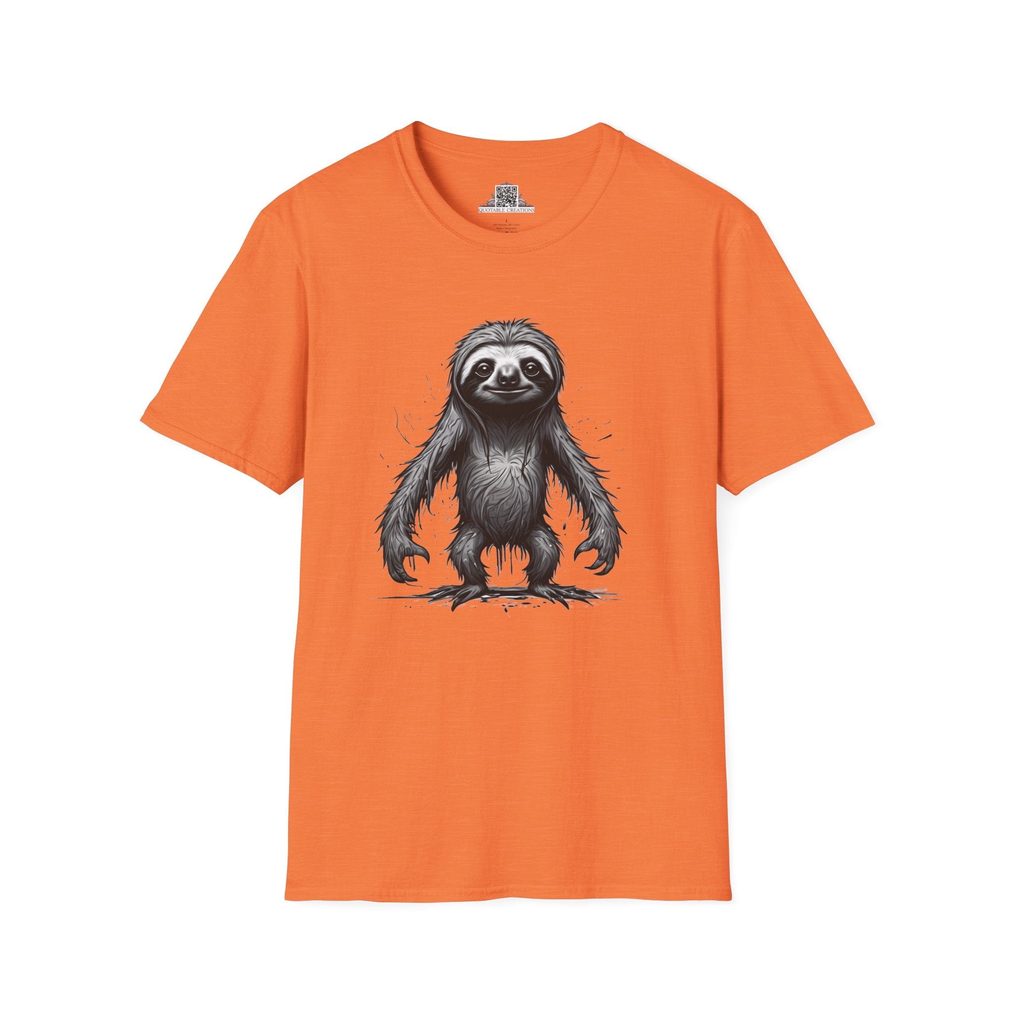 Printify T-Shirt S / Heather Orange T-Shirt - I'm Fine Sloth - Everything's Fine