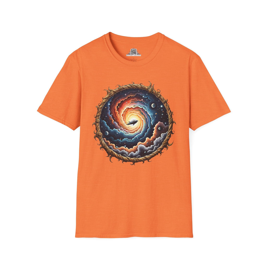 Printify T-Shirt S / Heather Orange The Answers Are Up There UFO & Cosmic - T-Shirt