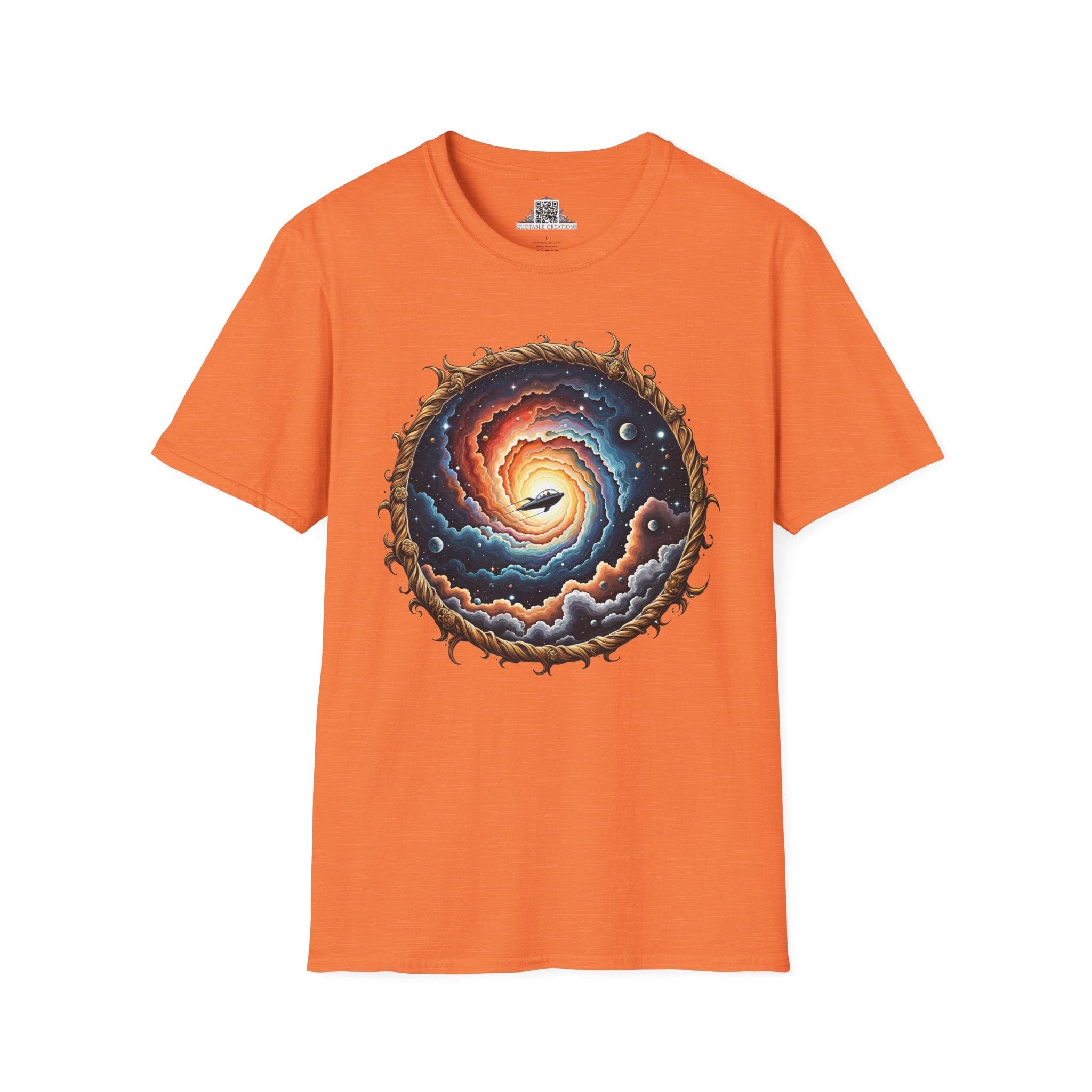Printify T-Shirt S / Heather Orange The Answers Are Up There UFO & Cosmic - T-Shirt