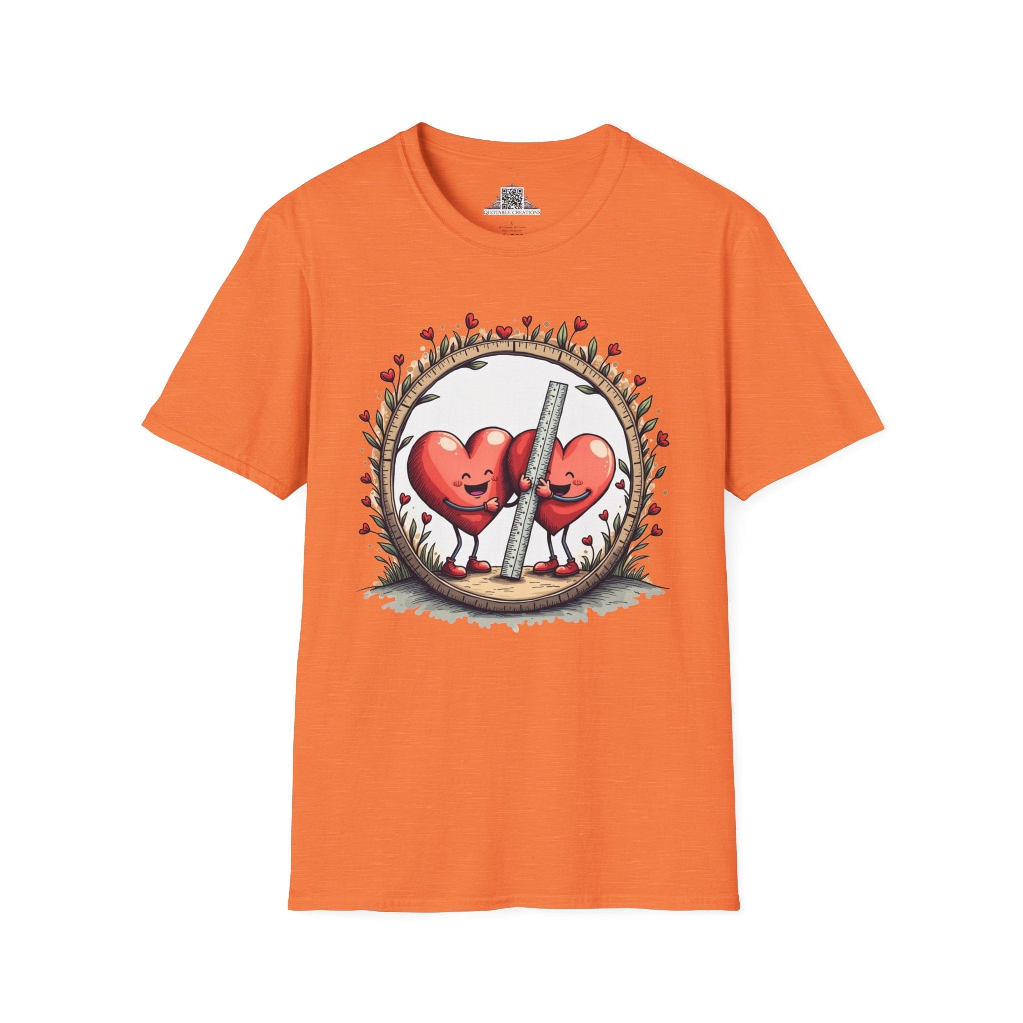 Printify T-Shirt S / Heather Orange The Sum of Our Hearts - Love & Fun T-Shirt