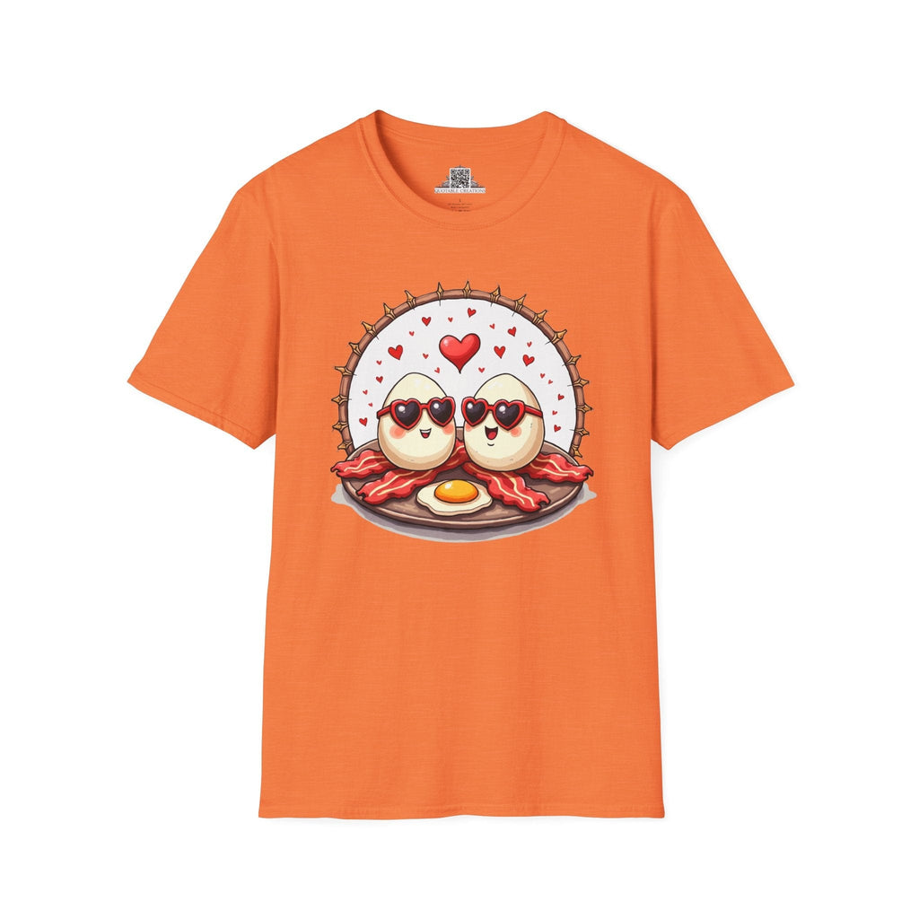 Printify T-Shirt S / Heather Orange Unbeatable Love Eggs - Love & Fun T-Shirt