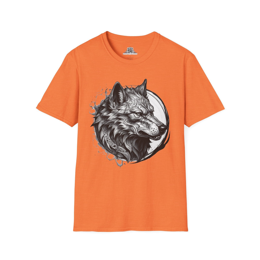 Printify T-Shirt S / Heather Orange Wolf Wild Motivation - T-Shirt