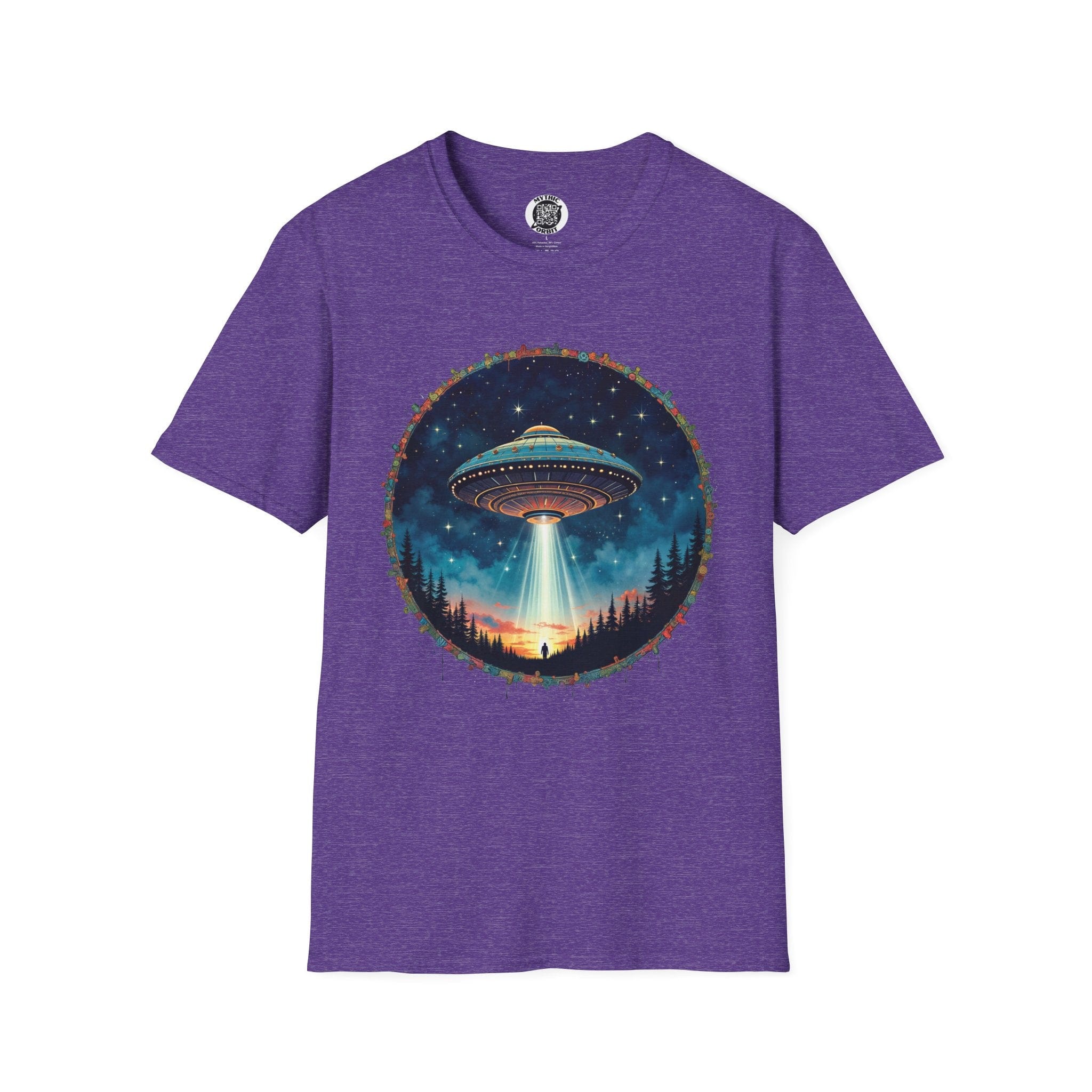 Printify T-Shirt S / Heather Purple Aliens Are Here - UFO & Cosmic T-Shirt