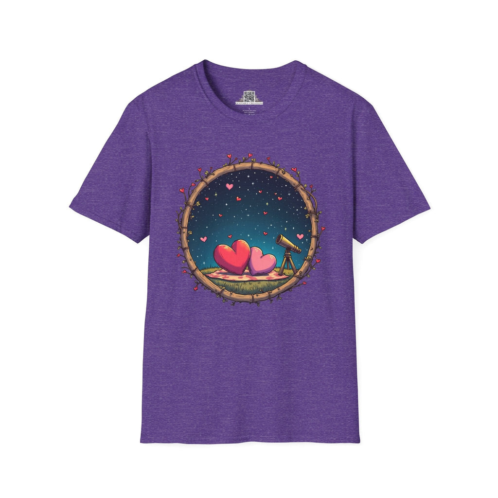 Printify T-Shirt S / Heather Purple Astrological Love - Love & Fun T-Shirt