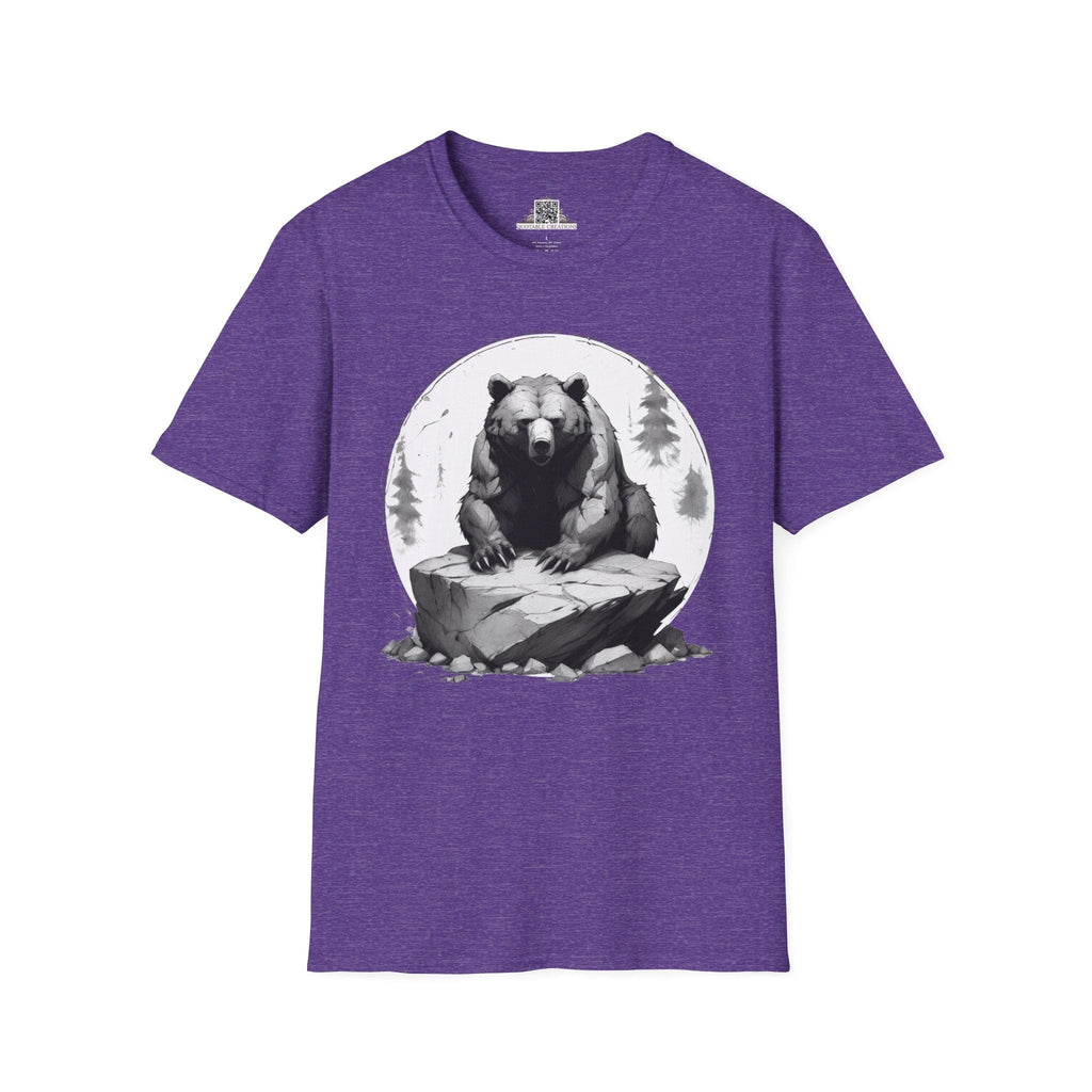 Printify T-Shirt S / Heather Purple Bear Wild Motivation - Softstyle T-Shirt