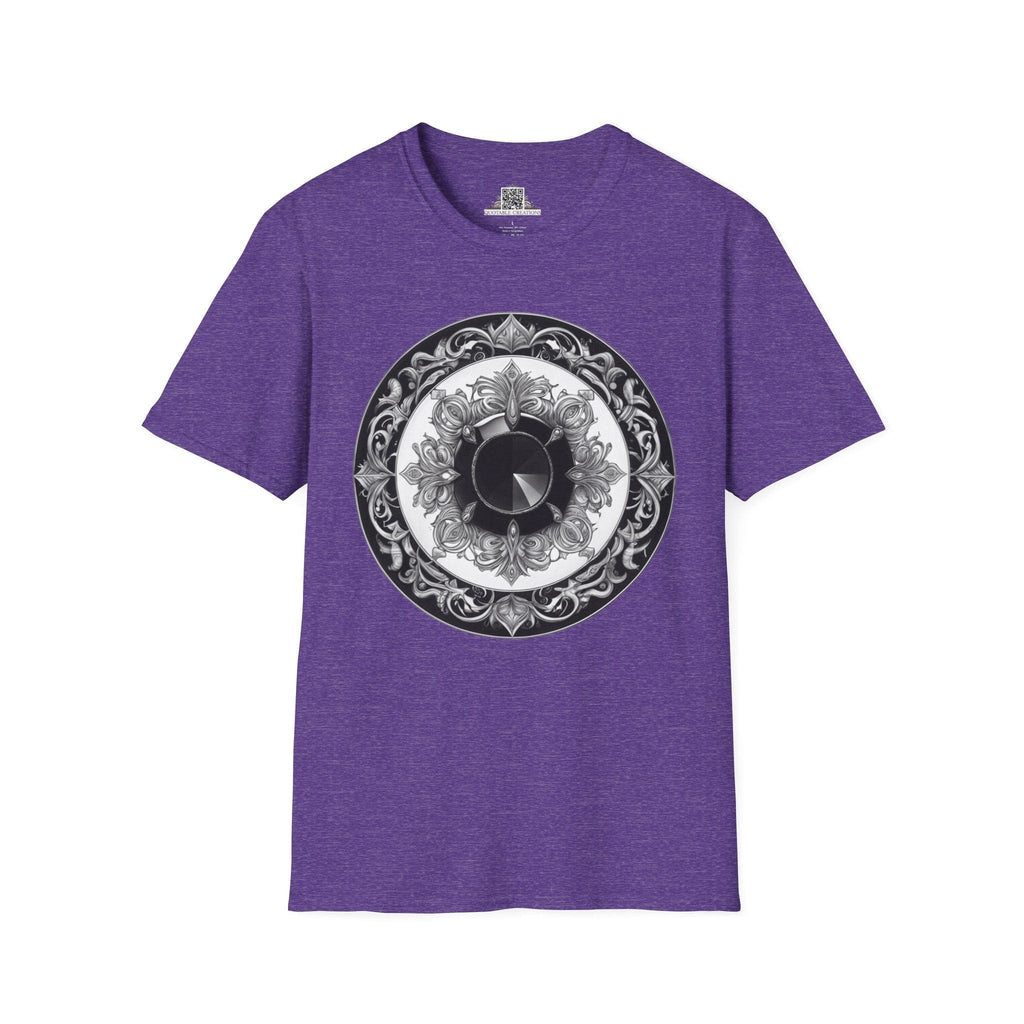 Printify T-Shirt S / Heather Purple Black Tourmaline - Crystals & Gemstones T-Shirt