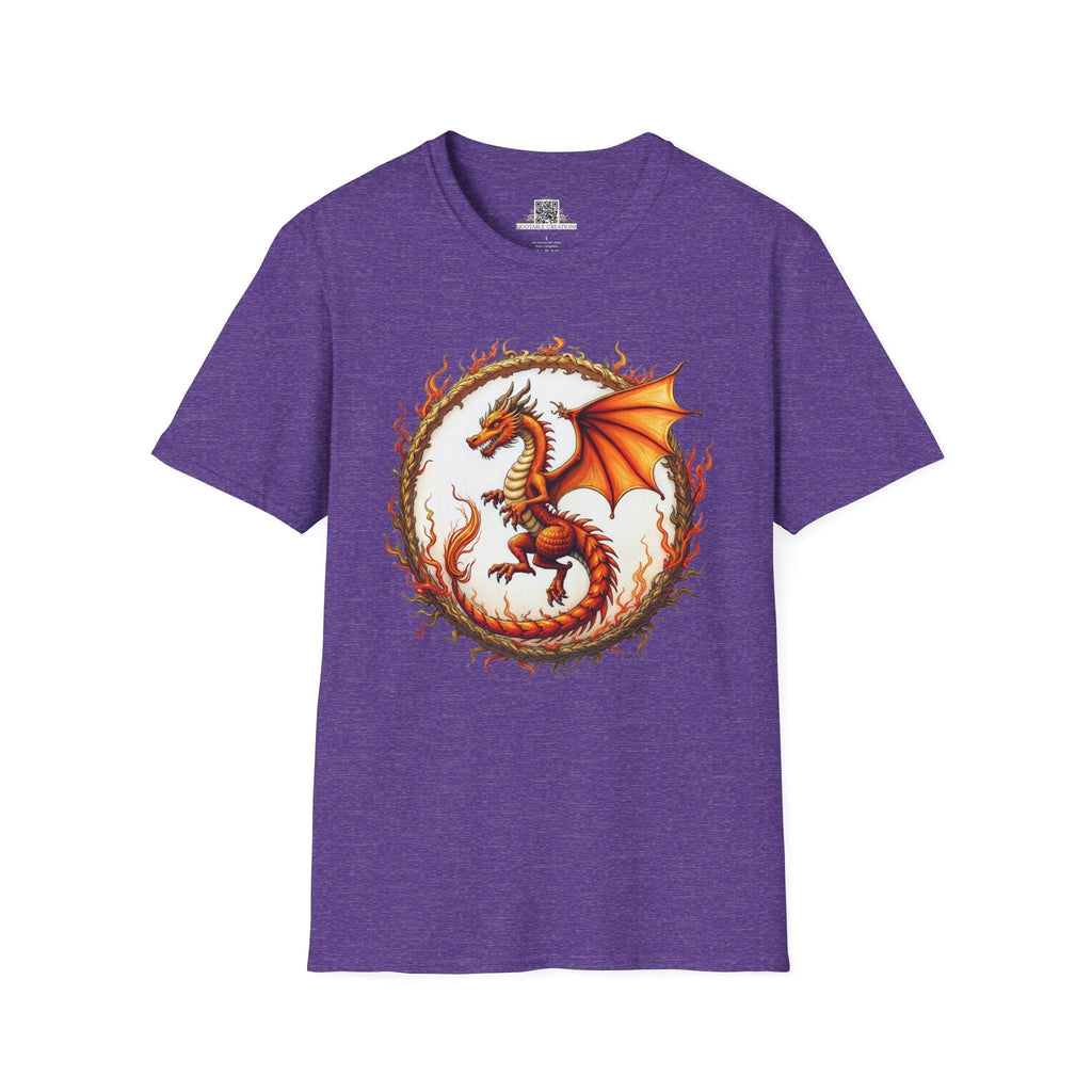 Printify T-Shirt S / Heather Purple Blazewing - Dragons & Magic T-Shirt