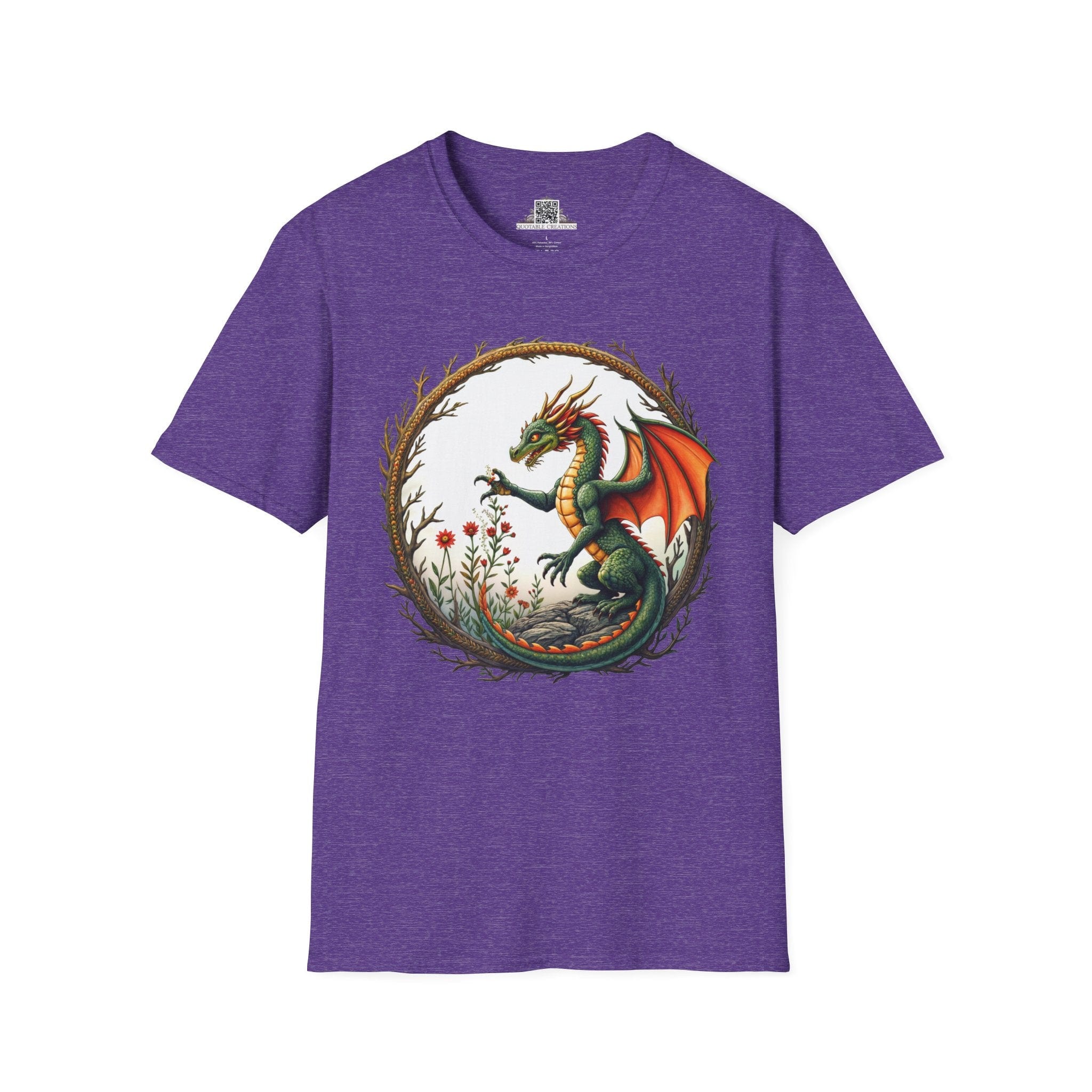 Printify T-Shirt S / Heather Purple Blossomwing - Dragons & Magic T-Shirt