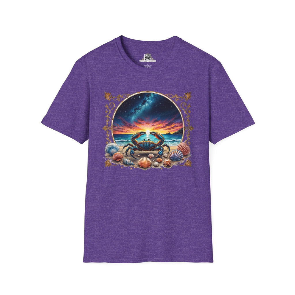 Printify T-Shirt S / Heather Purple Cancer Zodiac & Astrology - T-Shirt