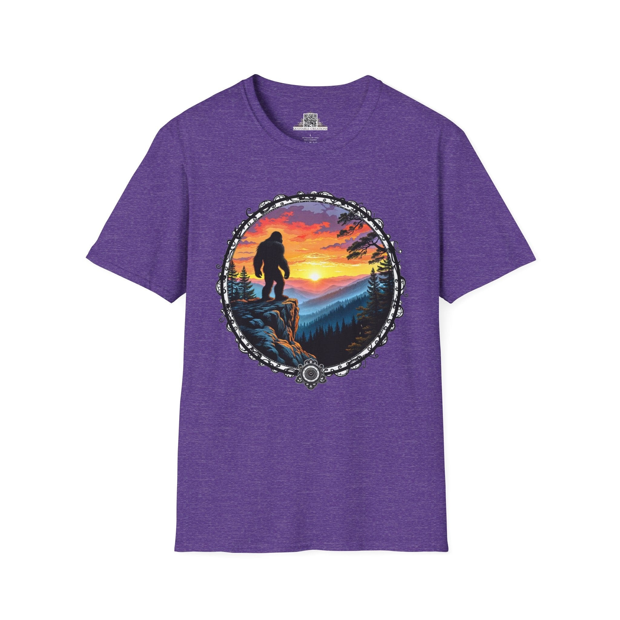 Printify T-Shirt S / Heather Purple Capture the Legend - Bigfoot & Legends T-Shirt