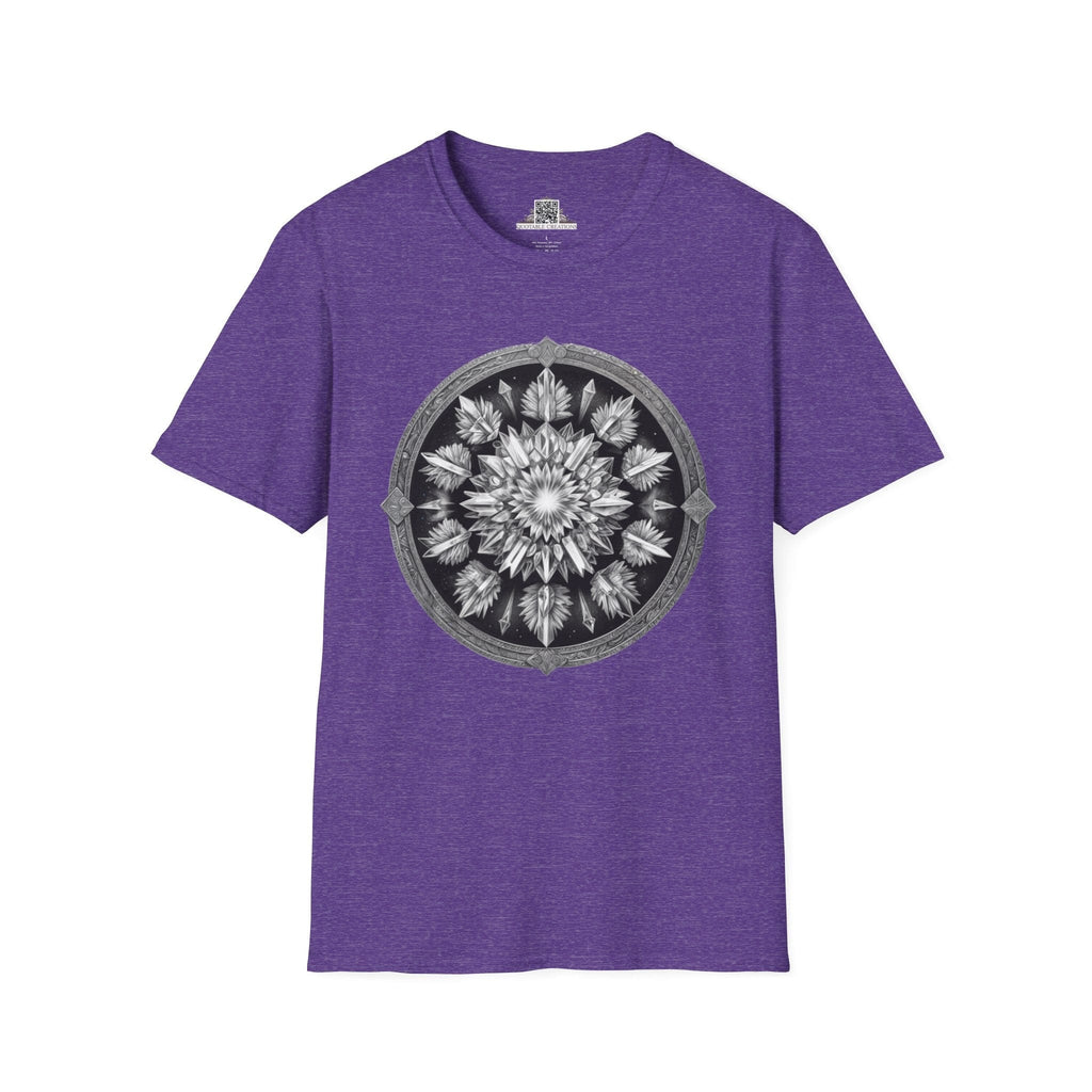 Printify T-Shirt S / Heather Purple Clear Quartz - Crystals & Gemstones T-Shirt