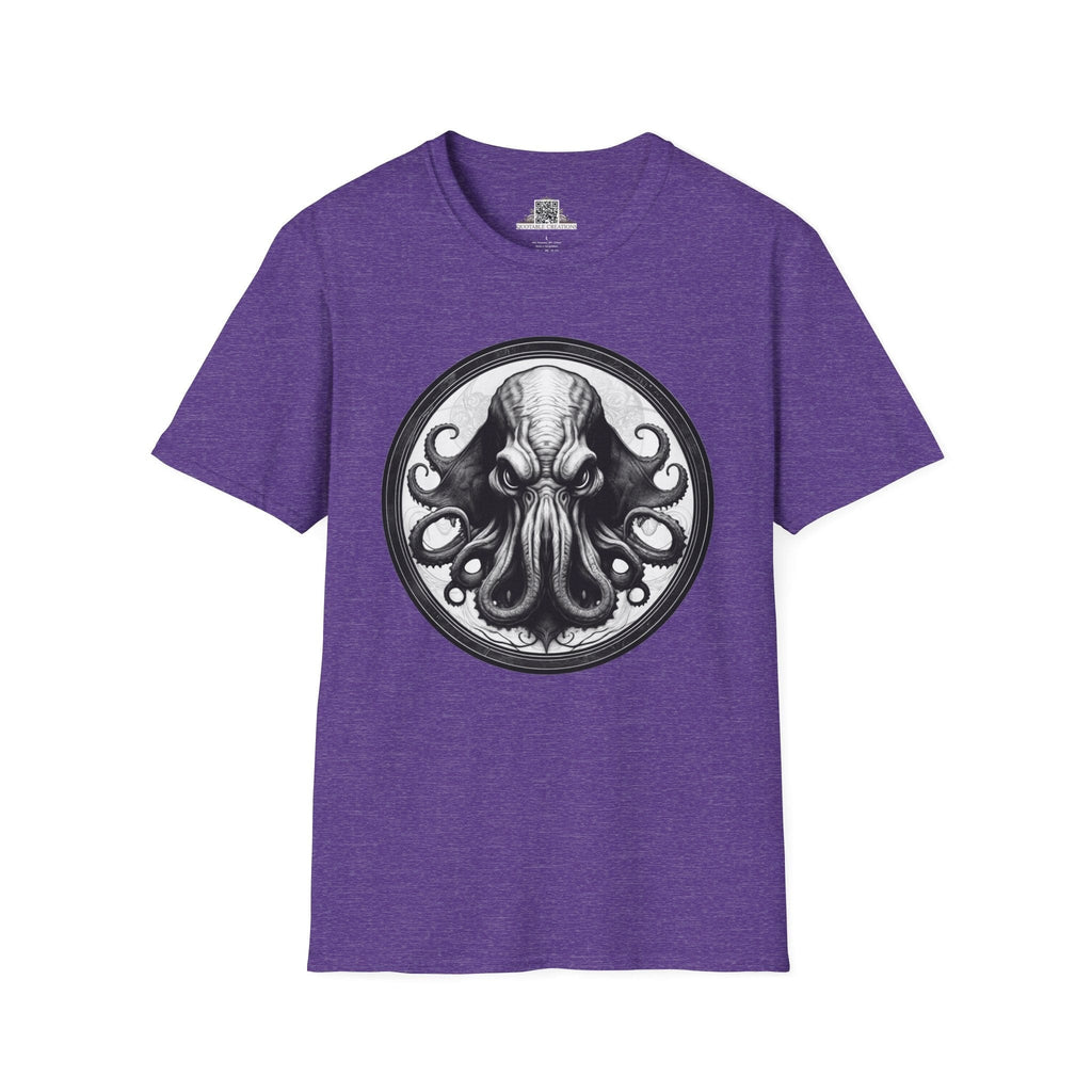 Printify T-Shirt S / Heather Purple Cthulhu Heroes & Quests - T-Shirt