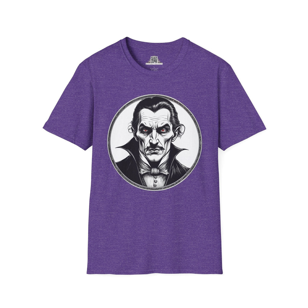 Printify T-Shirt S / Heather Purple Dracula Mysteries & Monsters - T-Shirt