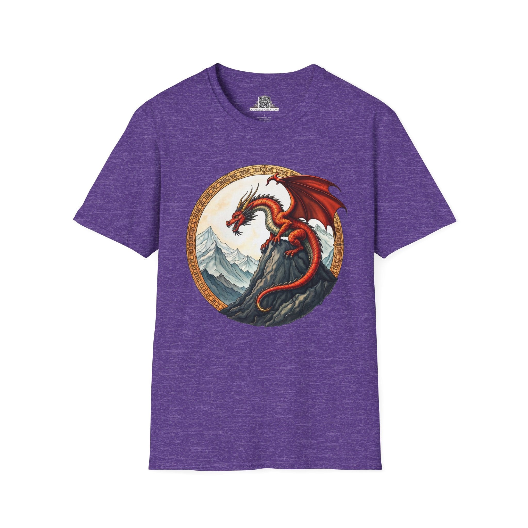 Printify T-Shirt S / Heather Purple Frostfire - Dragons & Magic T-Shirt