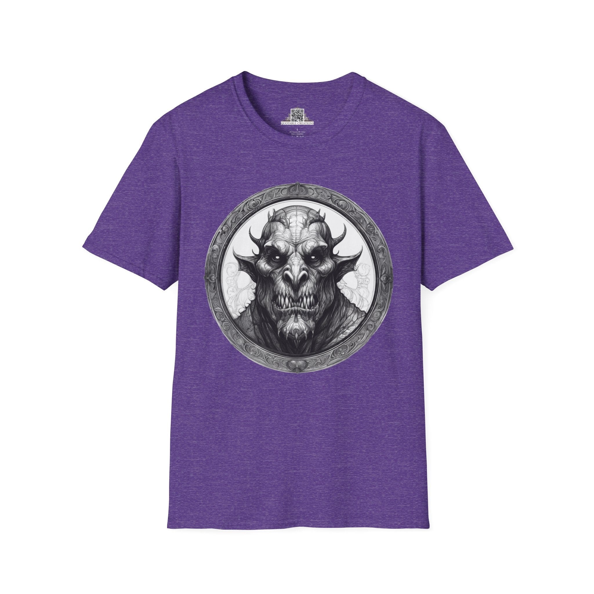 Printify T-Shirt S / Heather Purple Grendel Heroes & Quests - T-Shirt