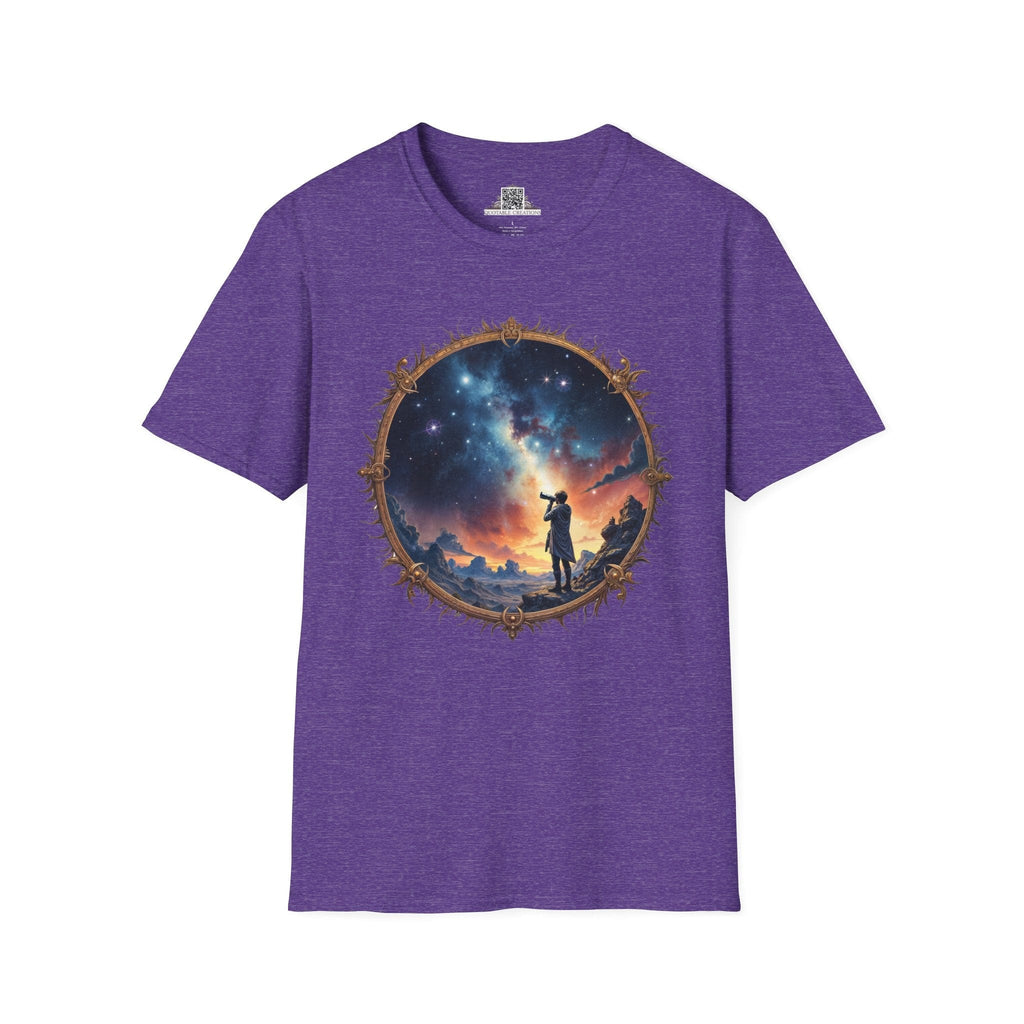Printify T-Shirt S / Heather Purple I Choose to Believe UFO & Cosmic - T-Shirt