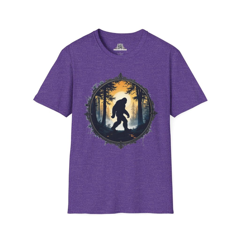 Printify T-Shirt S / Heather Purple In Search of Sasquatch - Bigfoot & Legends T-Shirt
