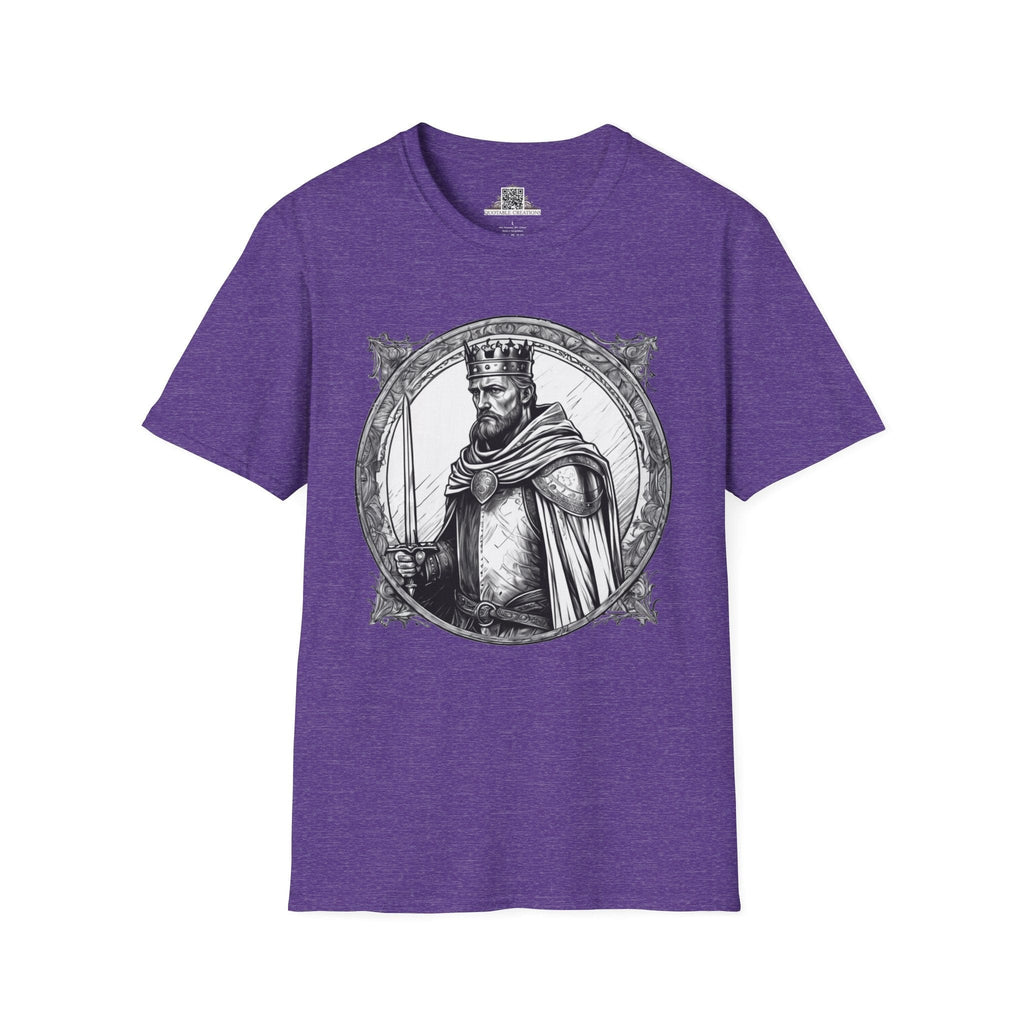Printify T-Shirt S / Heather Purple King Arthur Heroes & Quests - T-Shirt
