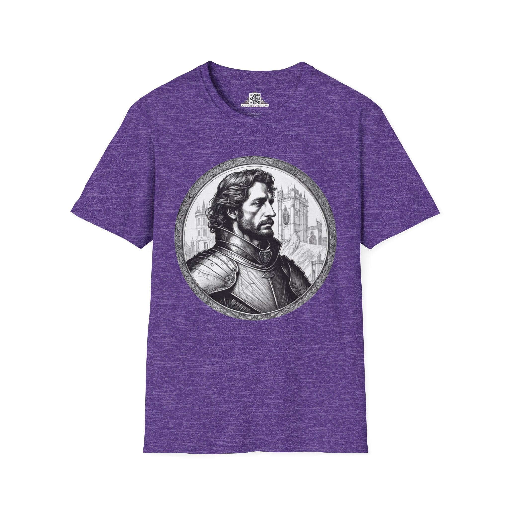 Printify T-Shirt S / Heather Purple Lancelot - Heroes & Quests T-Shirt
