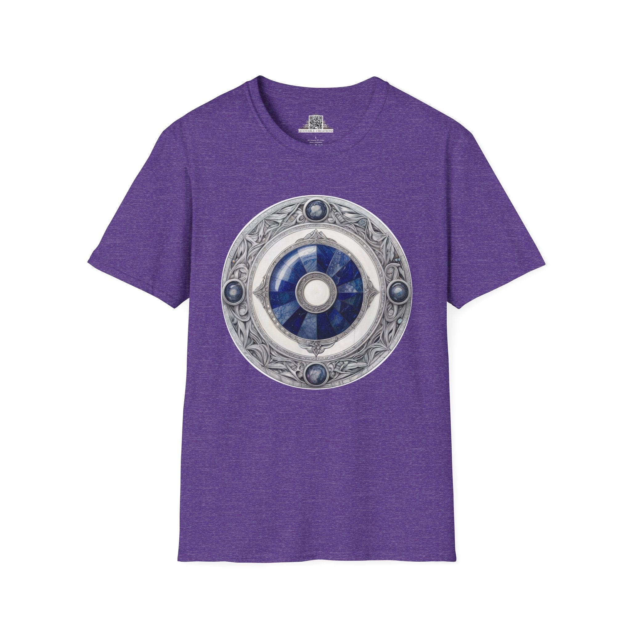 Printify T-Shirt S / Heather Purple Lapis Lazuli - Crystals & Gemstones T-Shirt