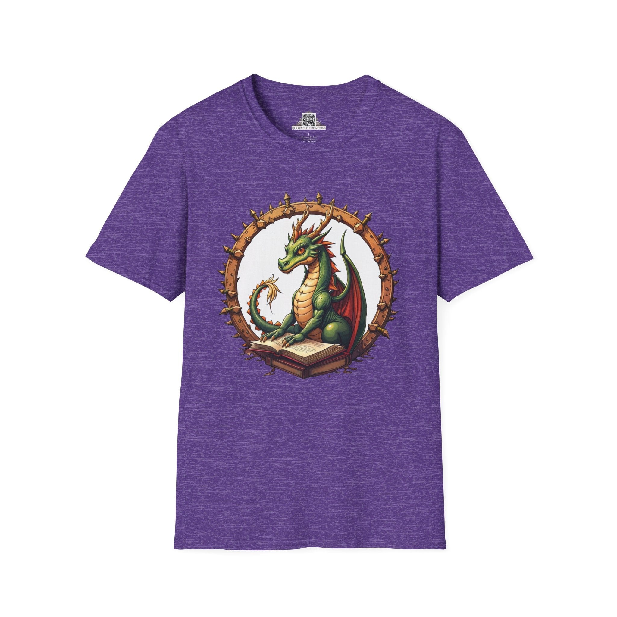 Printify T-Shirt S / Heather Purple Lorekeeper - Dragons & Magic T-Shirt