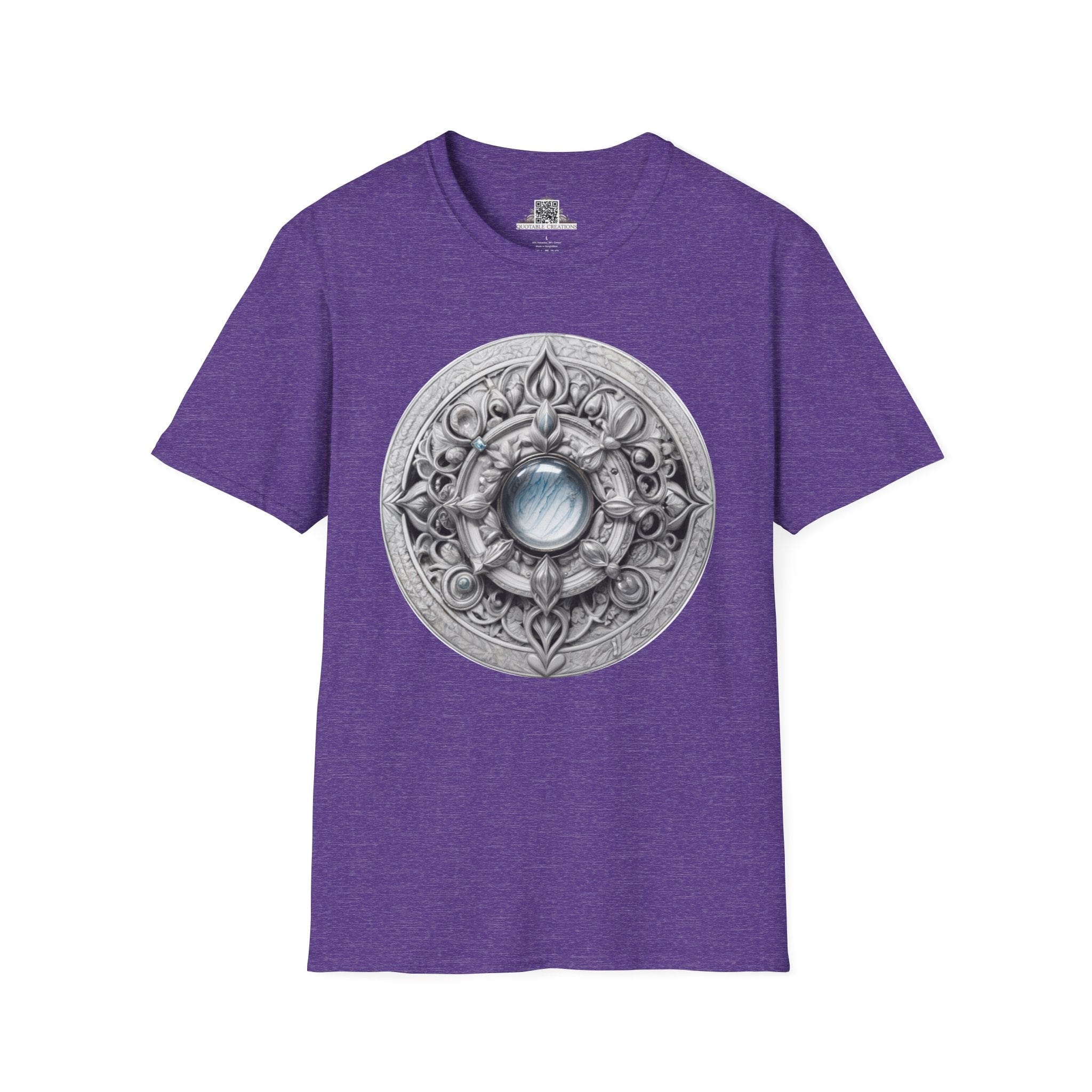 Printify T-Shirt S / Heather Purple Moonstone - Crystals & Gemstones T-Shirt