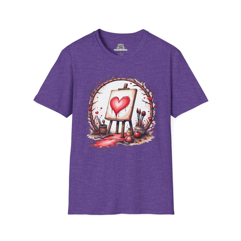 Printify T-Shirt S / Heather Purple My Masterpiece Art - Love & Fun T-Shirt