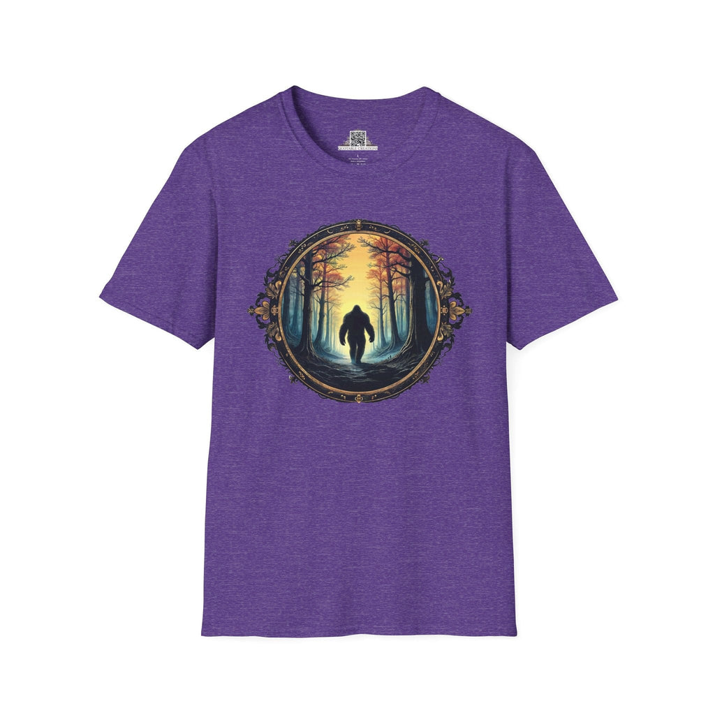Printify T-Shirt S / Heather Purple Mystery of the Forest - Bigfoot & Legends T-Shirt