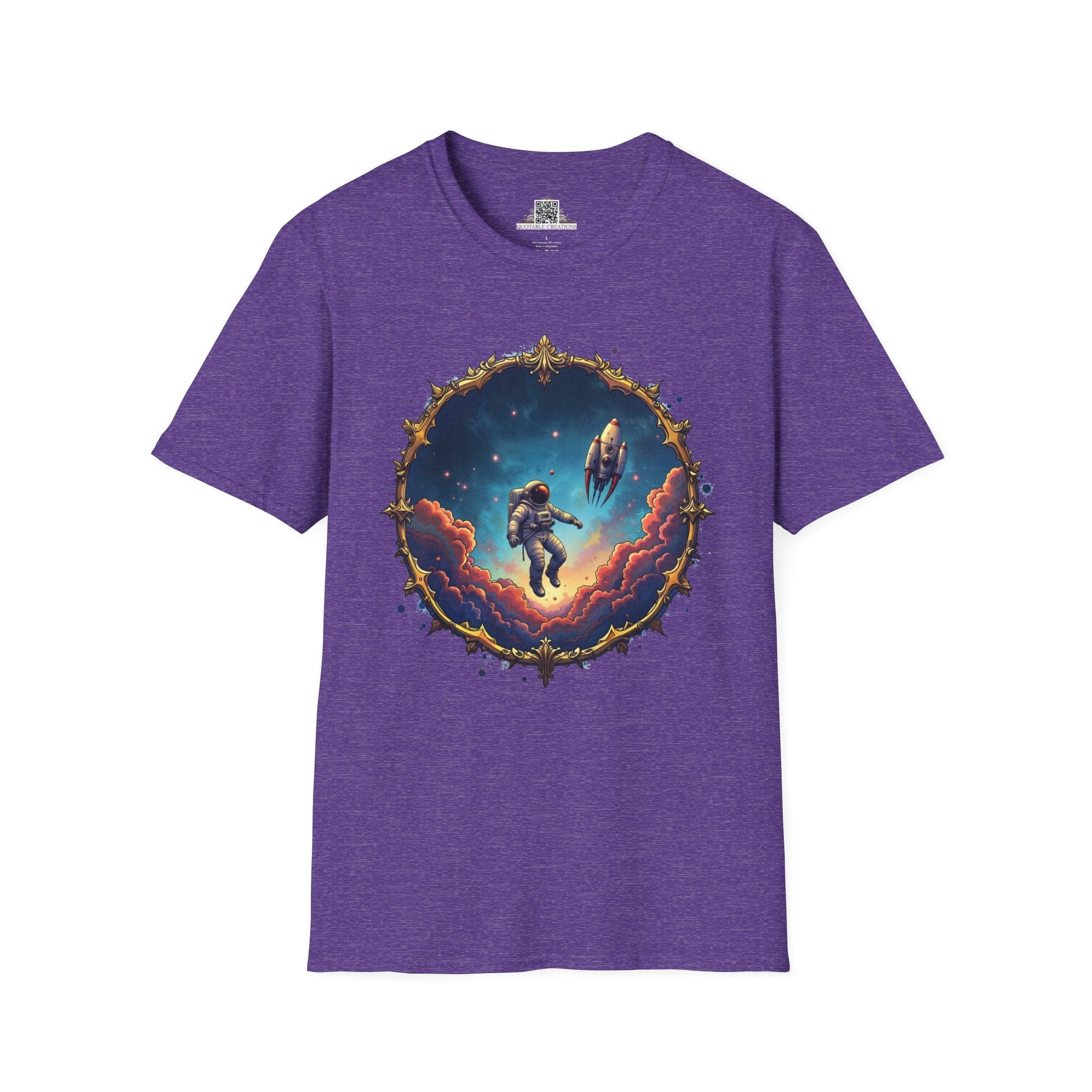 Printify T-Shirt S / Heather Purple New Horizons UFO & Cosmic - T-Shirt