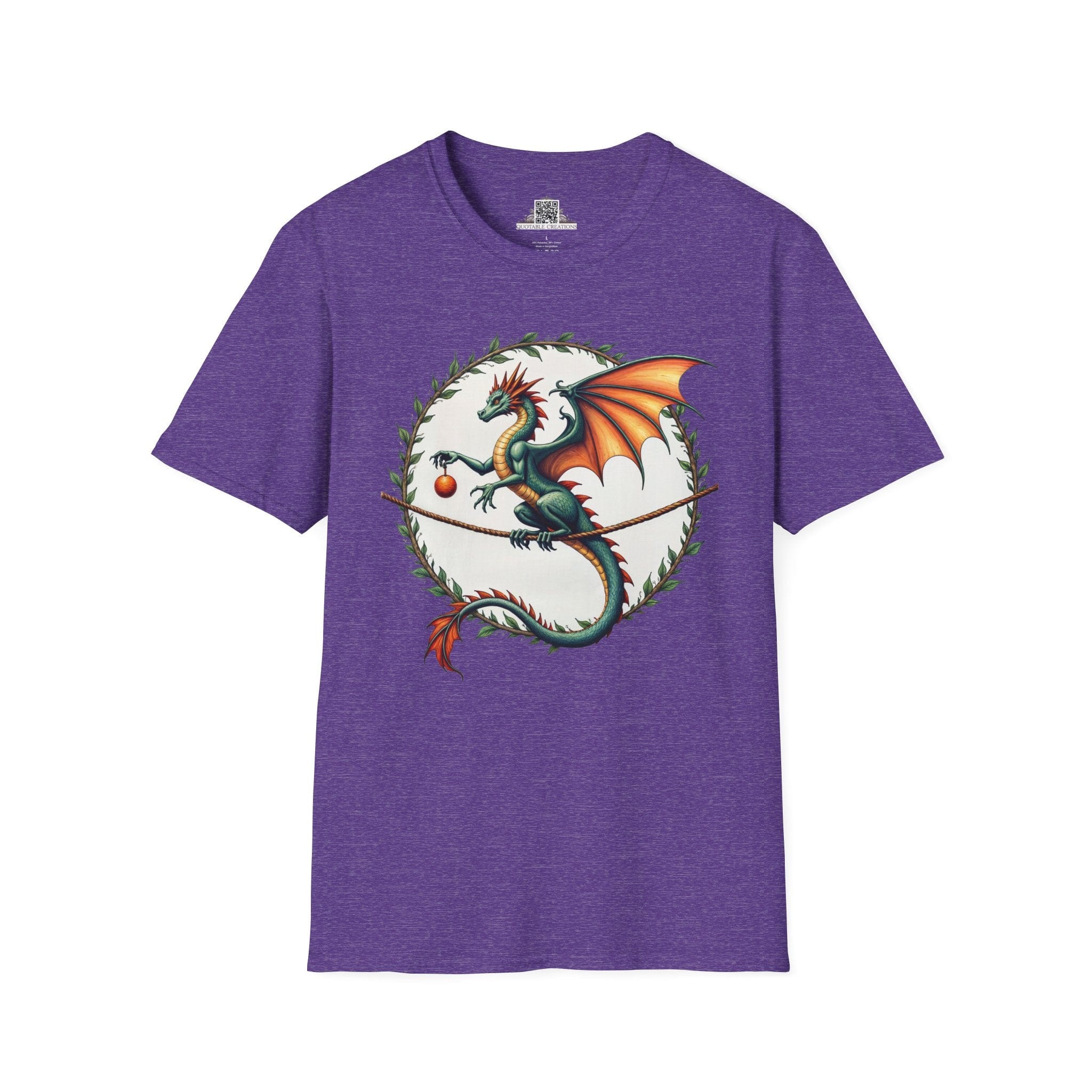 Printify T-Shirt S / Heather Purple Pixieweave - Dragons & Magic T-Shirt