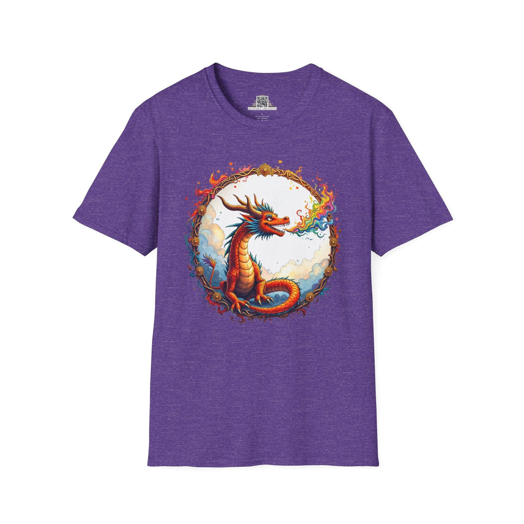 Printify T-Shirt S / Heather Purple Prismfire - Dragons & Magic T-Shirt