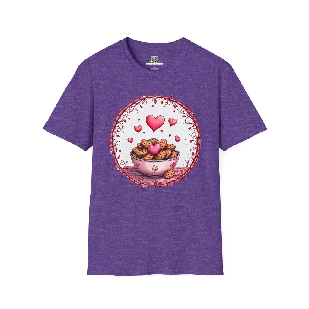 Printify T-Shirt S / Heather Purple Recipe for Love Cookies - Love & Fun T-Shirt