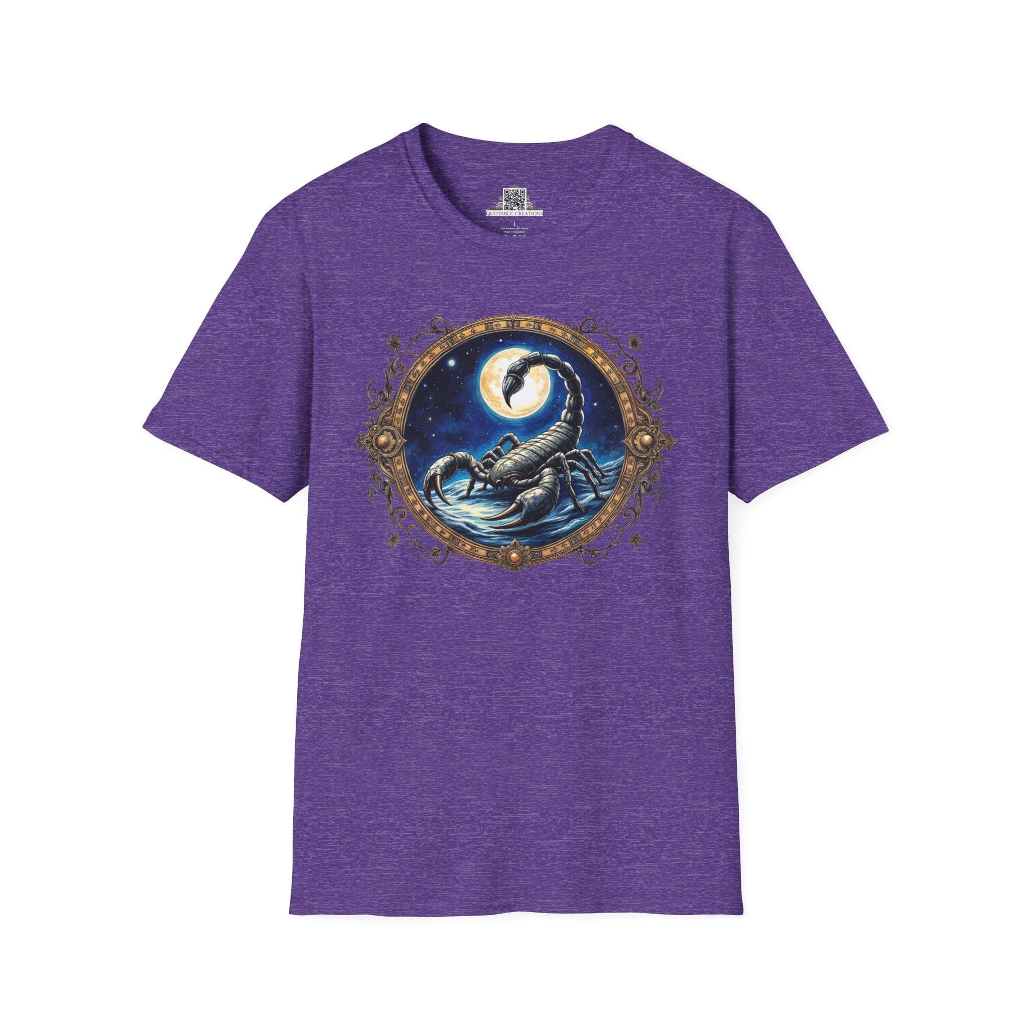 Printify T-Shirt S / Heather Purple Scorpio Zodiac & Astrology - T-Shirt