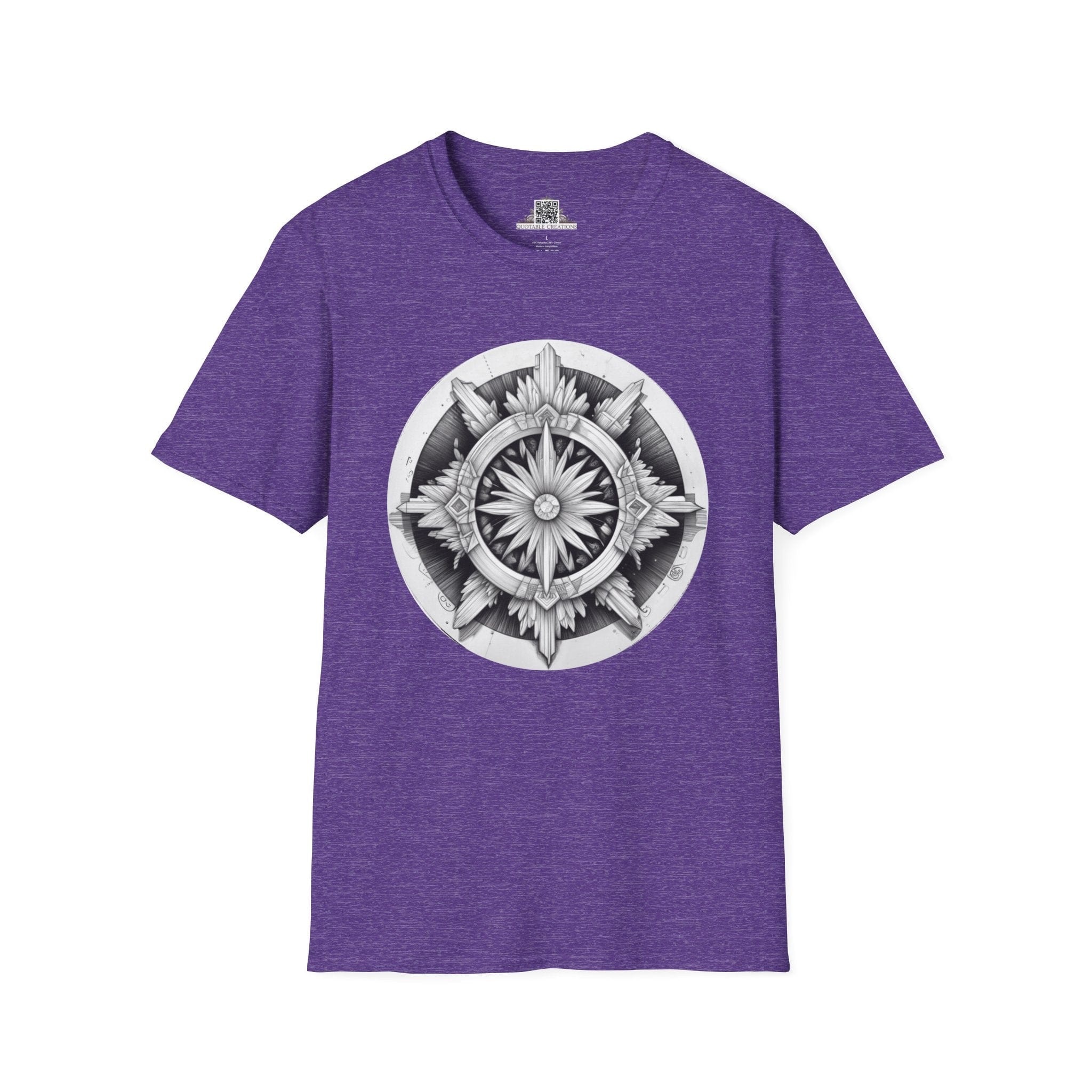Printify T-Shirt S / Heather Purple Selenite - Crystals & Gemstones T-Shirt
