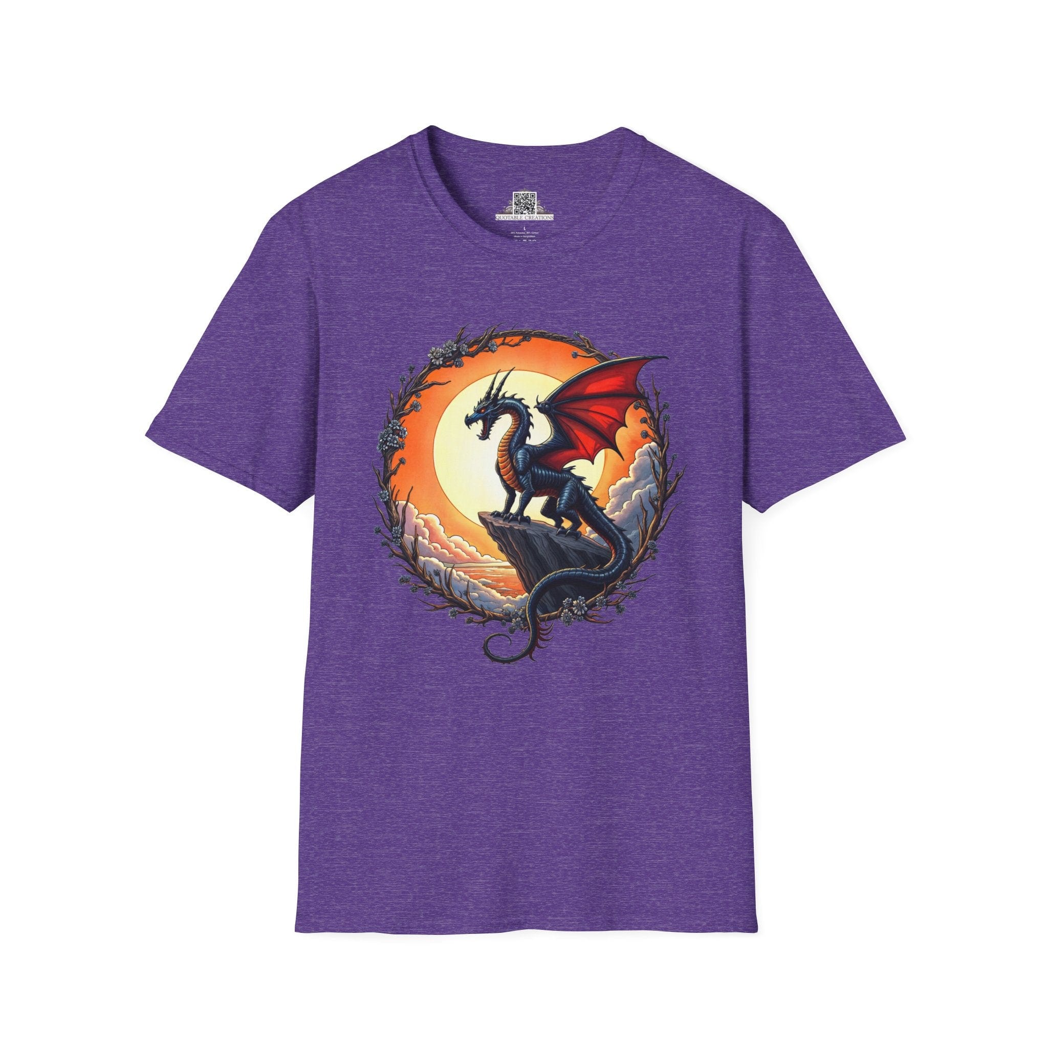 Printify T-Shirt S / Heather Purple Shadowwing - Dragons & Magic T-Shirt