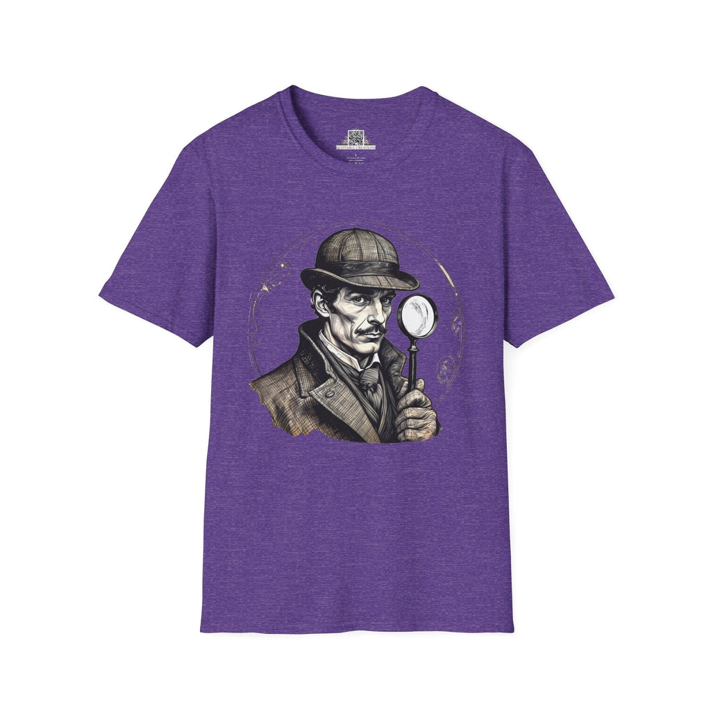 Printify T-Shirt S / Heather Purple Sherlock Holmes Mysteries & Monsters - T-Shirt
