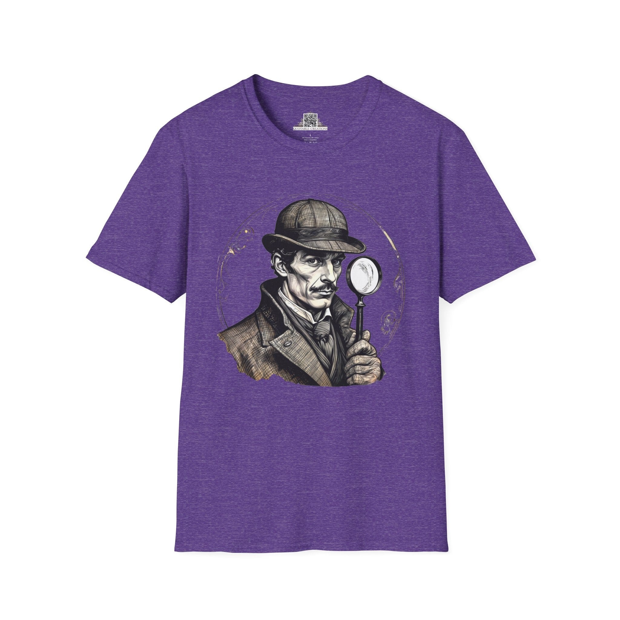 Printify T-Shirt S / Heather Purple Sherlock Holmes Mysteries & Monsters - T-Shirt