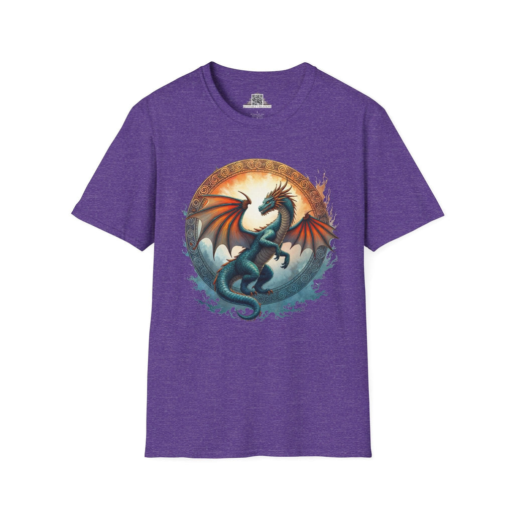 Printify T-Shirt S / Heather Purple Skyfire - Dragons & Magic T-Shirt