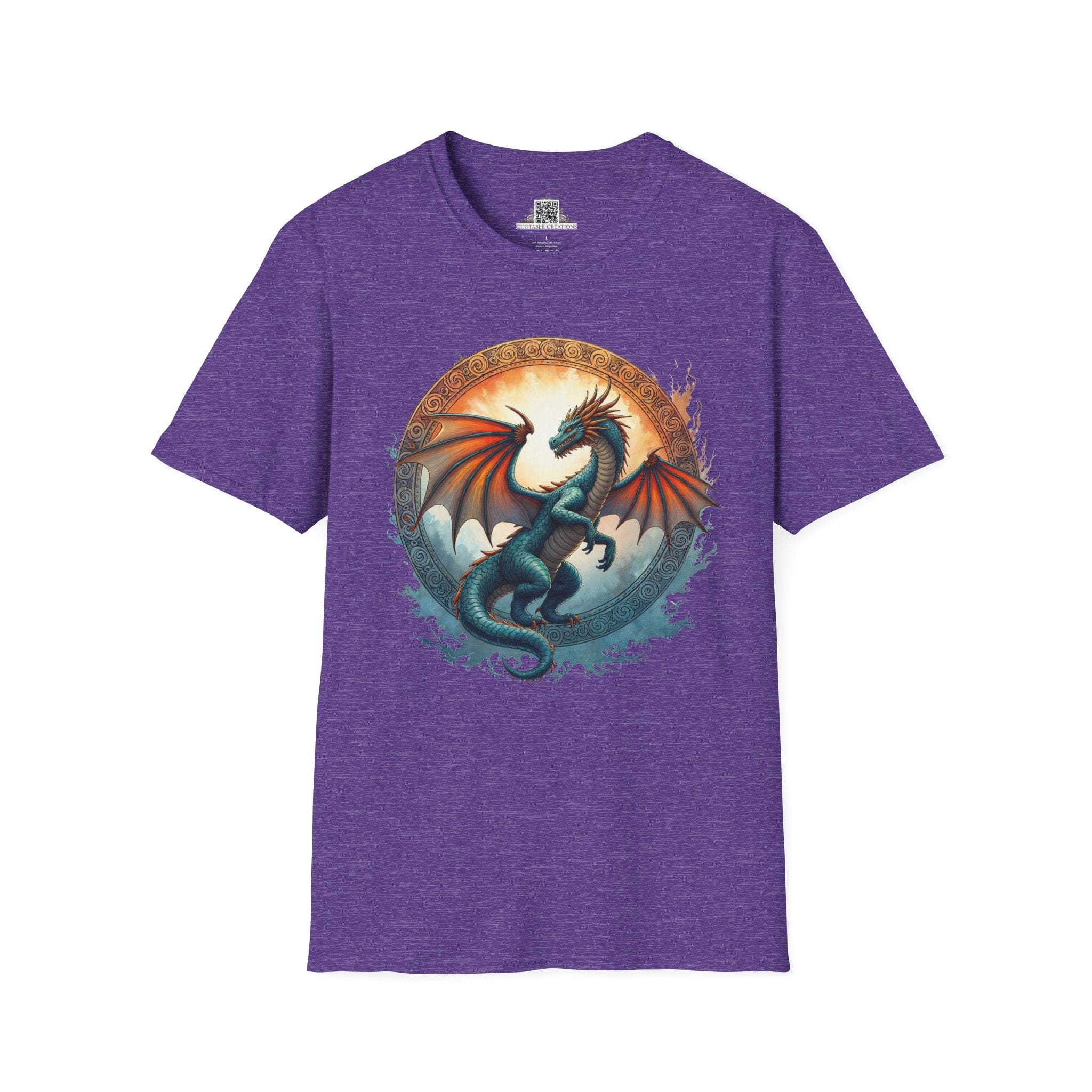 Printify T-Shirt S / Heather Purple Skyfire - Dragons & Magic T-Shirt