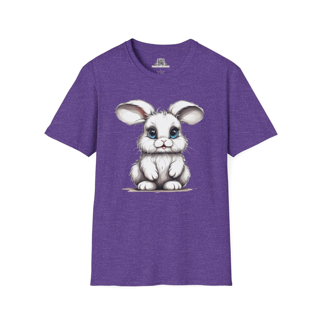 Printify T-Shirt S / Heather Purple T-Shirt - Baby Bunny - Hyper Cute