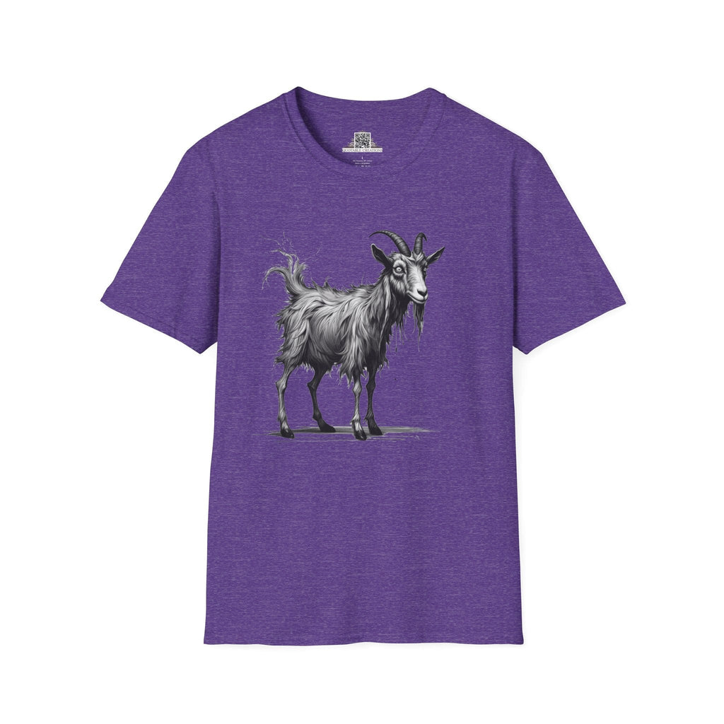 Printify T-Shirt S / Heather Purple T-Shirt - I'm Fine Goat - Everything's Fine