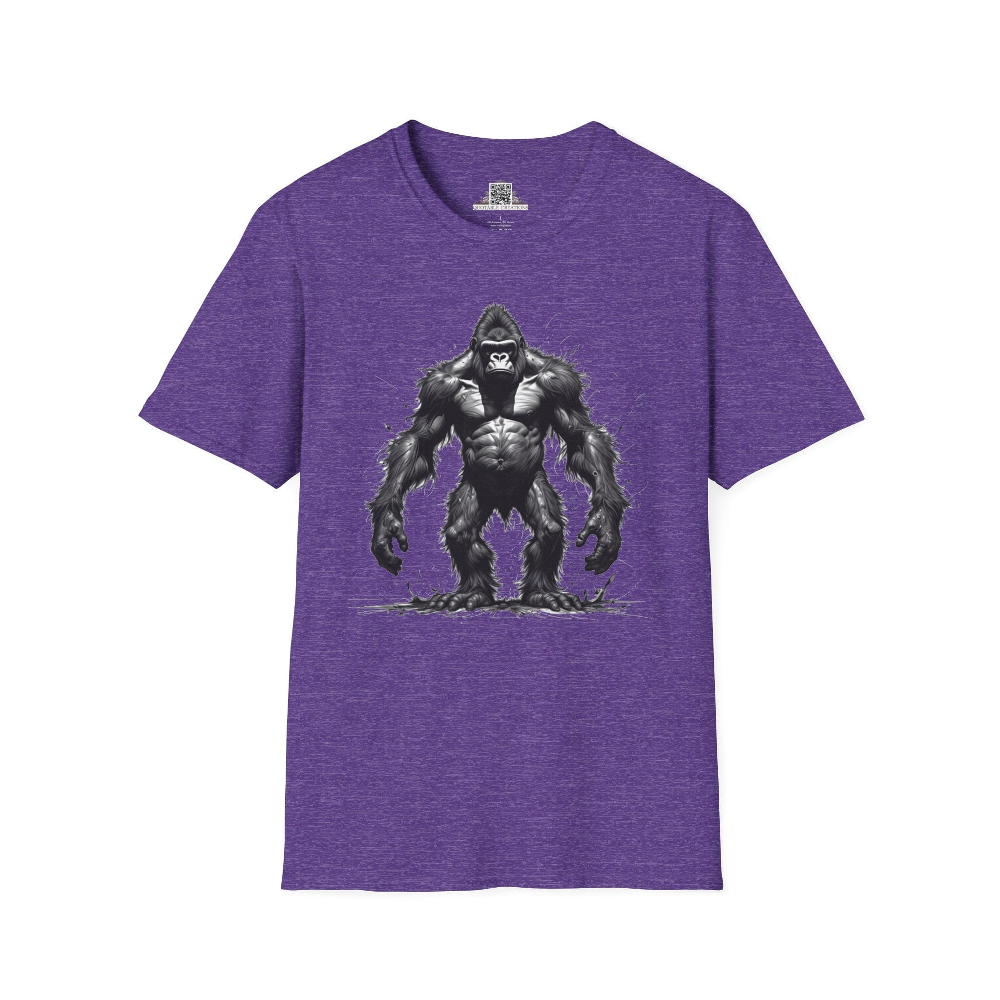 Printify T-Shirt S / Heather Purple T-Shirt - I'm Fine Gorilla - Everything's Fine