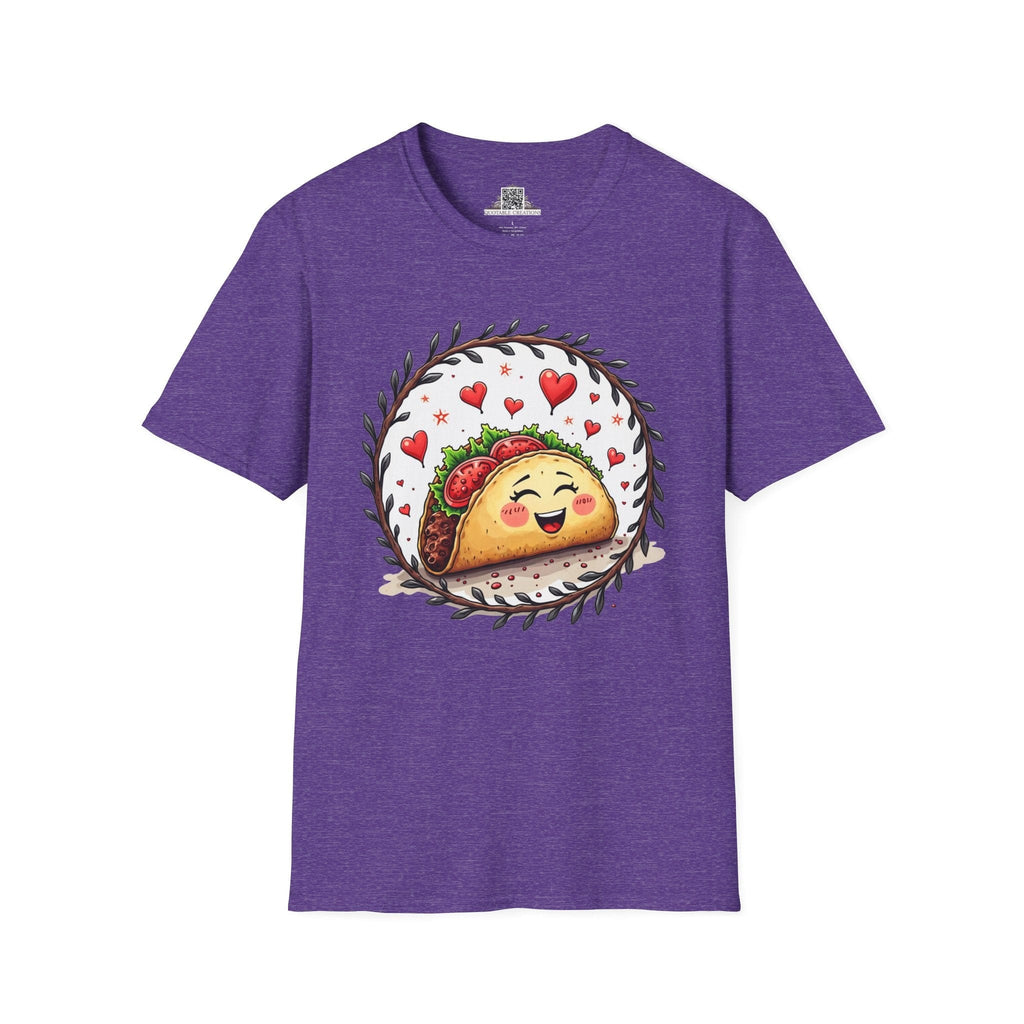 Printify T-Shirt S / Heather Purple Taco 'Bout Love - Love & Fun T-Shirt