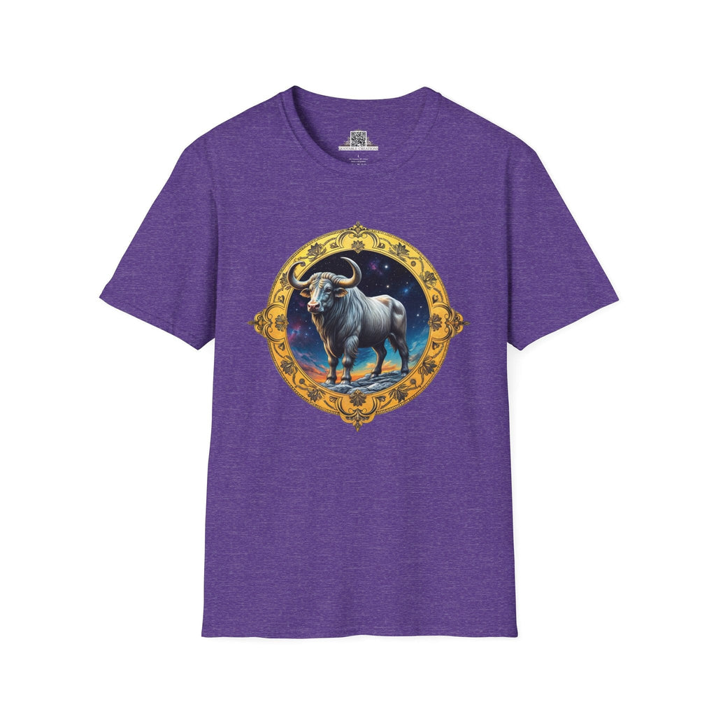 Printify T-Shirt S / Heather Purple Taurus - Zodiac & Astrology T-Shirt