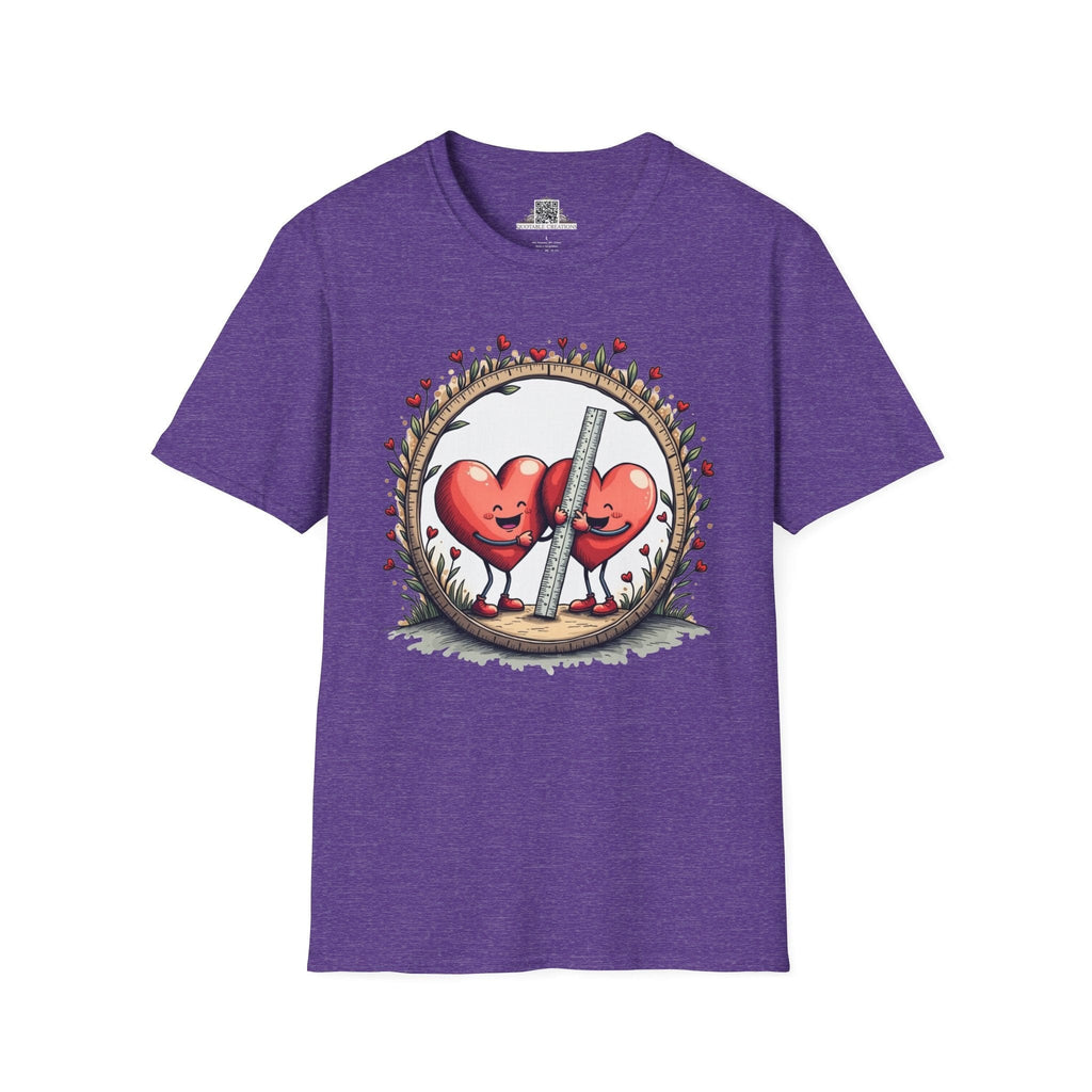 Printify T-Shirt S / Heather Purple The Sum of Our Hearts - Love & Fun T-Shirt