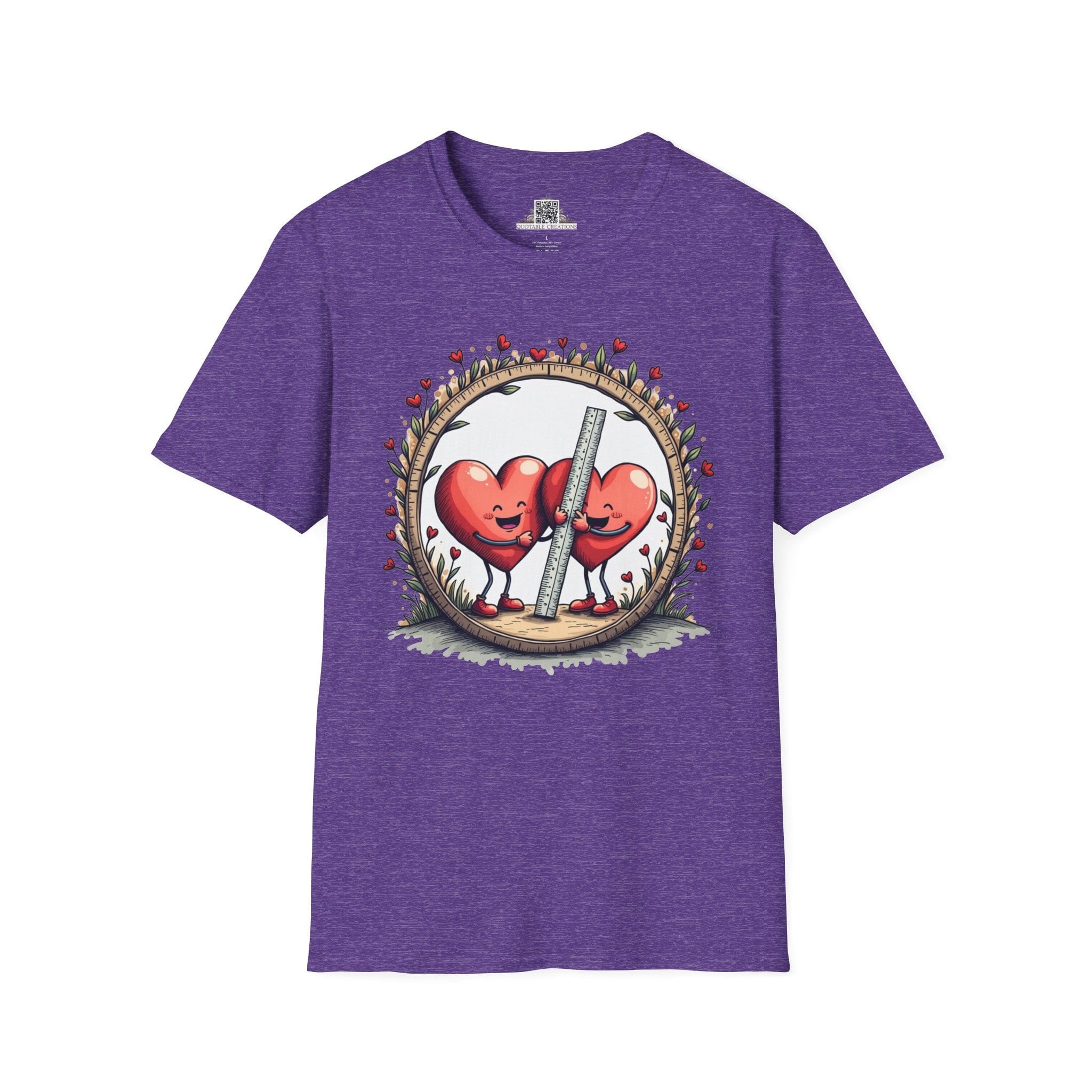 Printify T-Shirt S / Heather Purple The Sum of Our Hearts - Love & Fun T-Shirt