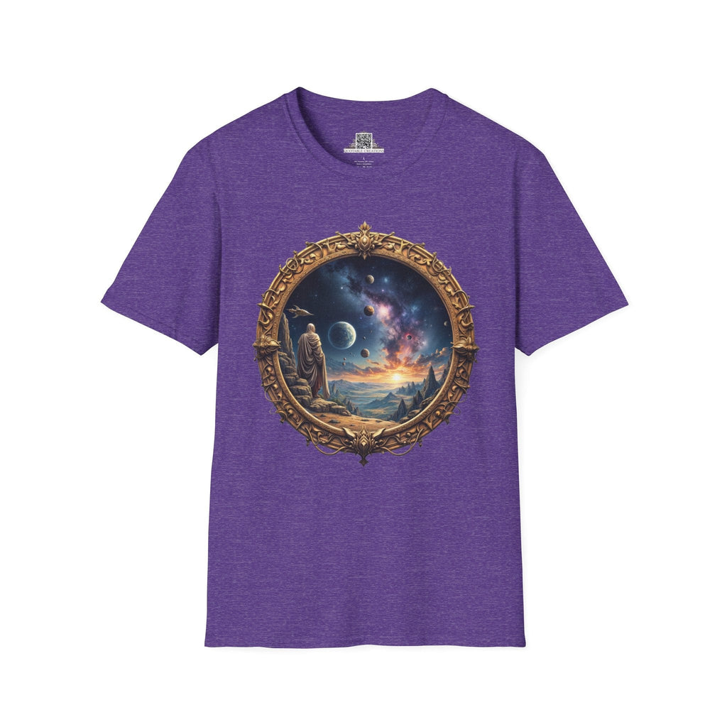 Printify T-Shirt S / Heather Purple They Exist UFO & Cosmic - T-Shirt
