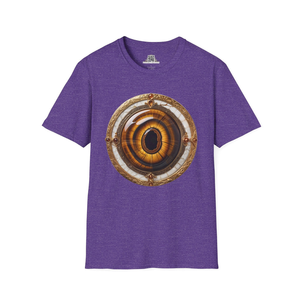 Printify T-Shirt S / Heather Purple Tiger's Eye Crystals Gemstones - T-Shirt