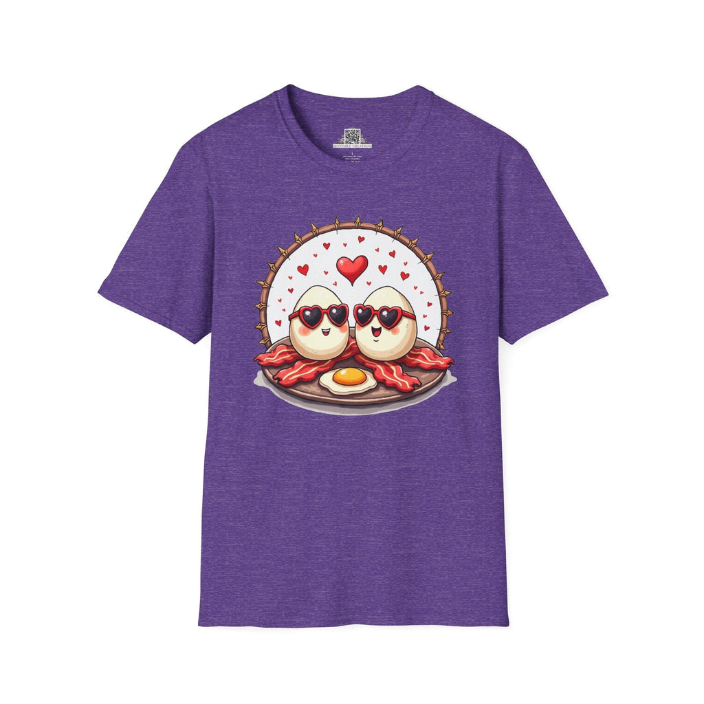 Printify T-Shirt S / Heather Purple Unbeatable Love Eggs - Love & Fun T-Shirt